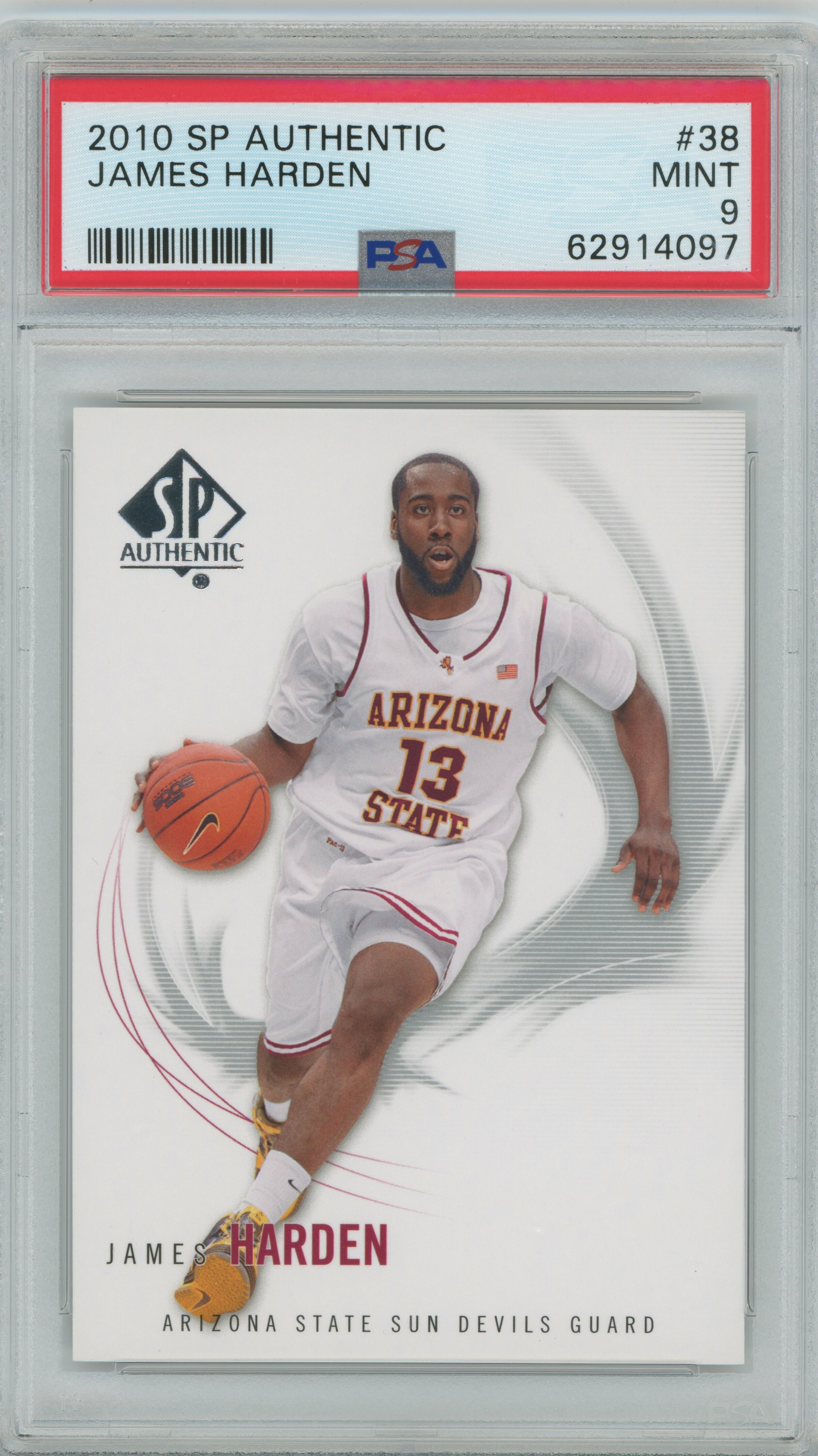 2010-11 SP Authentic James Harden PSA 9