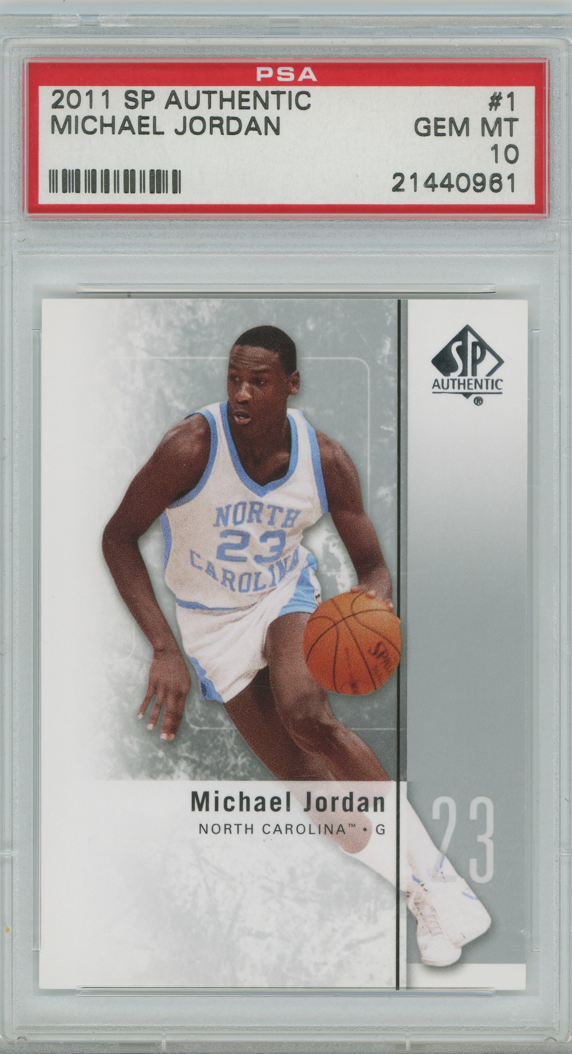 2011-12 SP Authentic Michael Jordan PSA 10