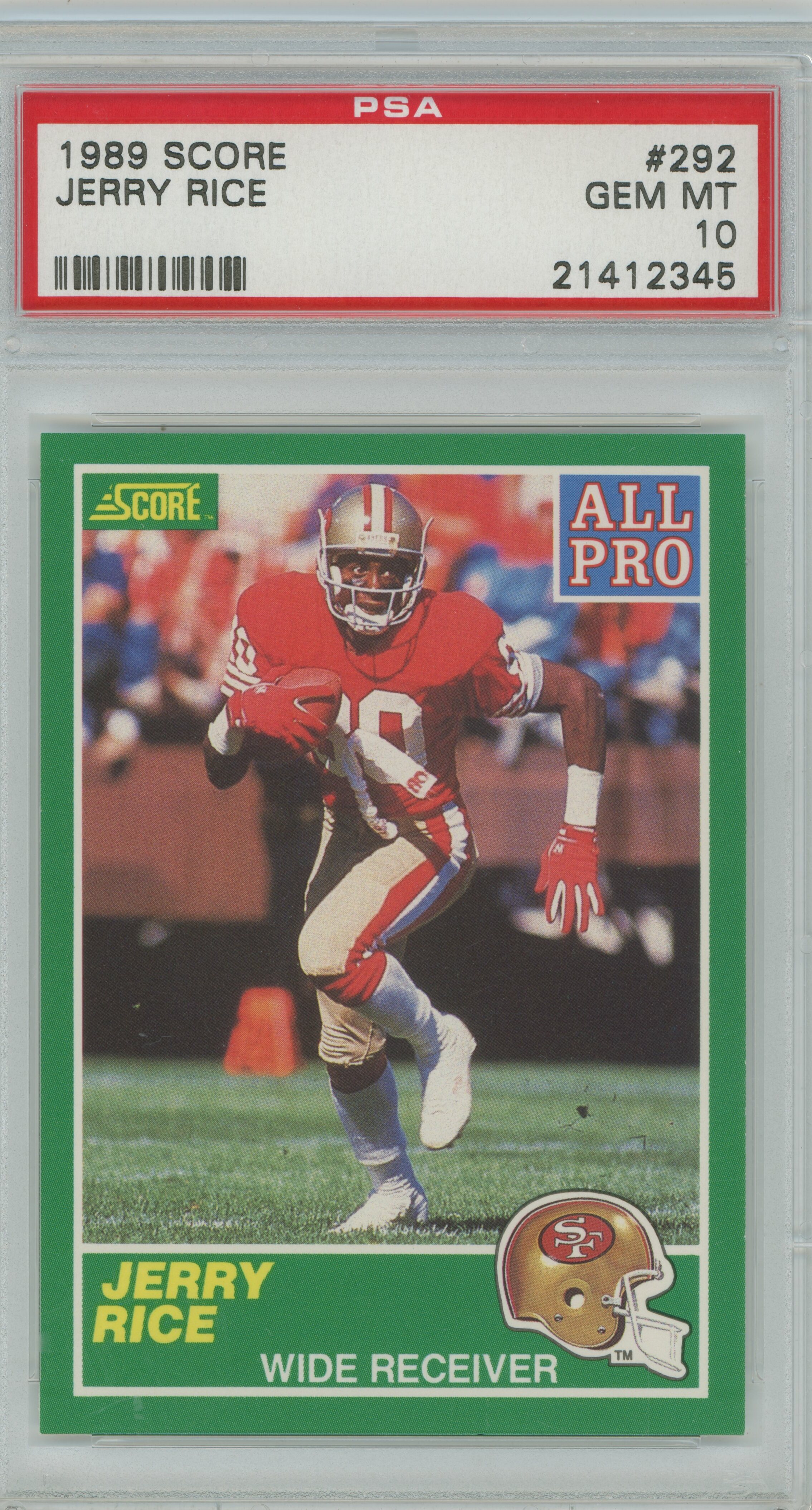 1989 Score Jerry Rice PSA 10