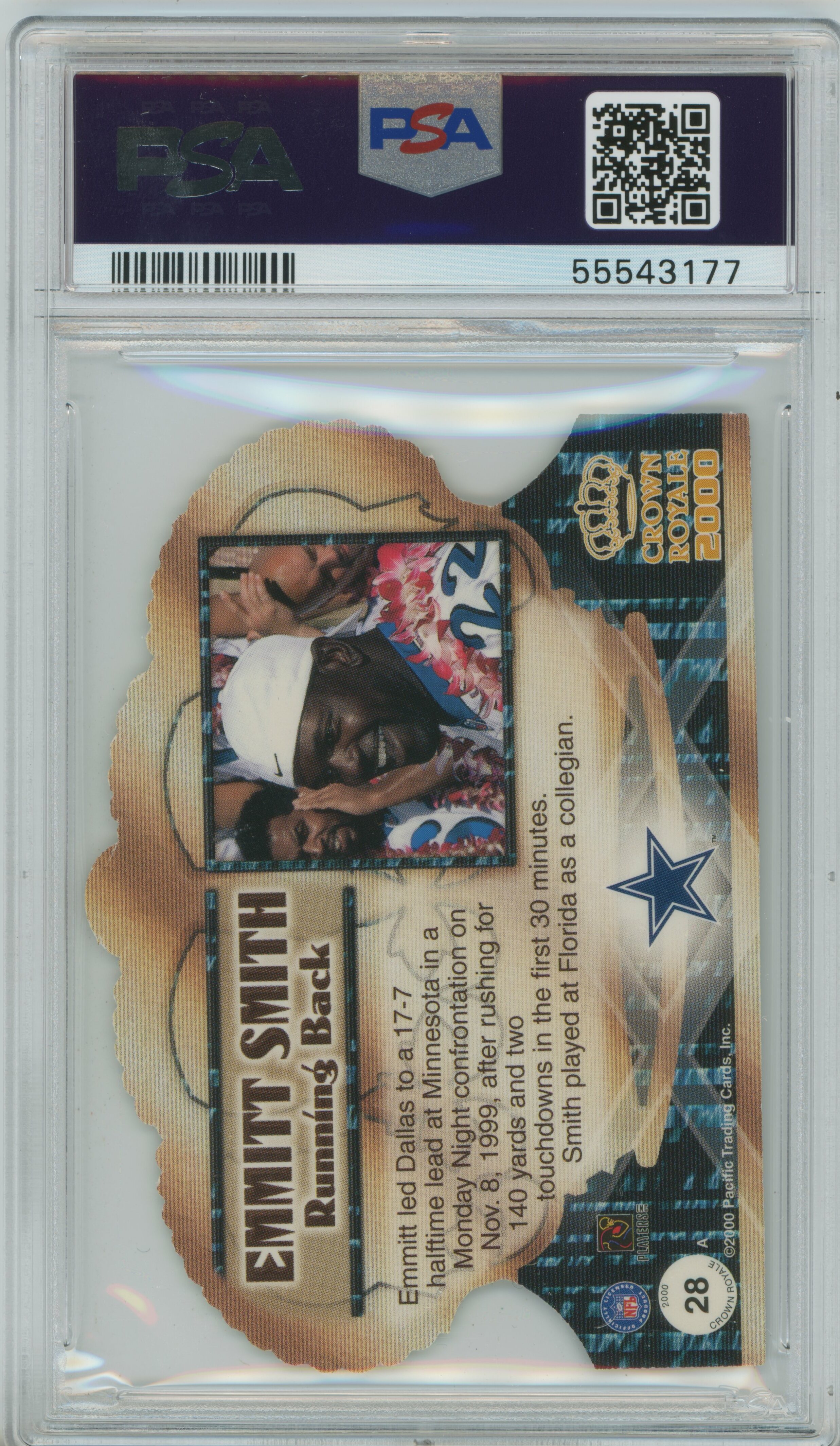 2000 Crown Royale Emmitt Smith PSA 9