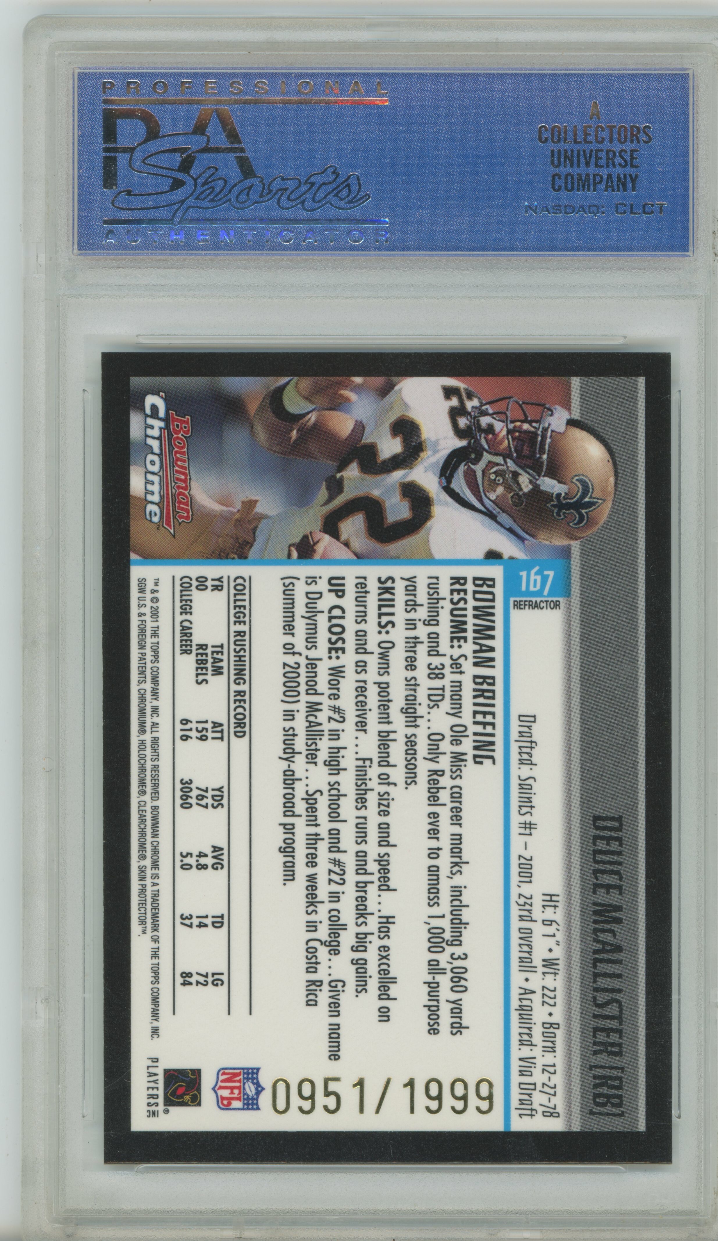 2000 Gold Label After Burners Brett Favre PSA 10