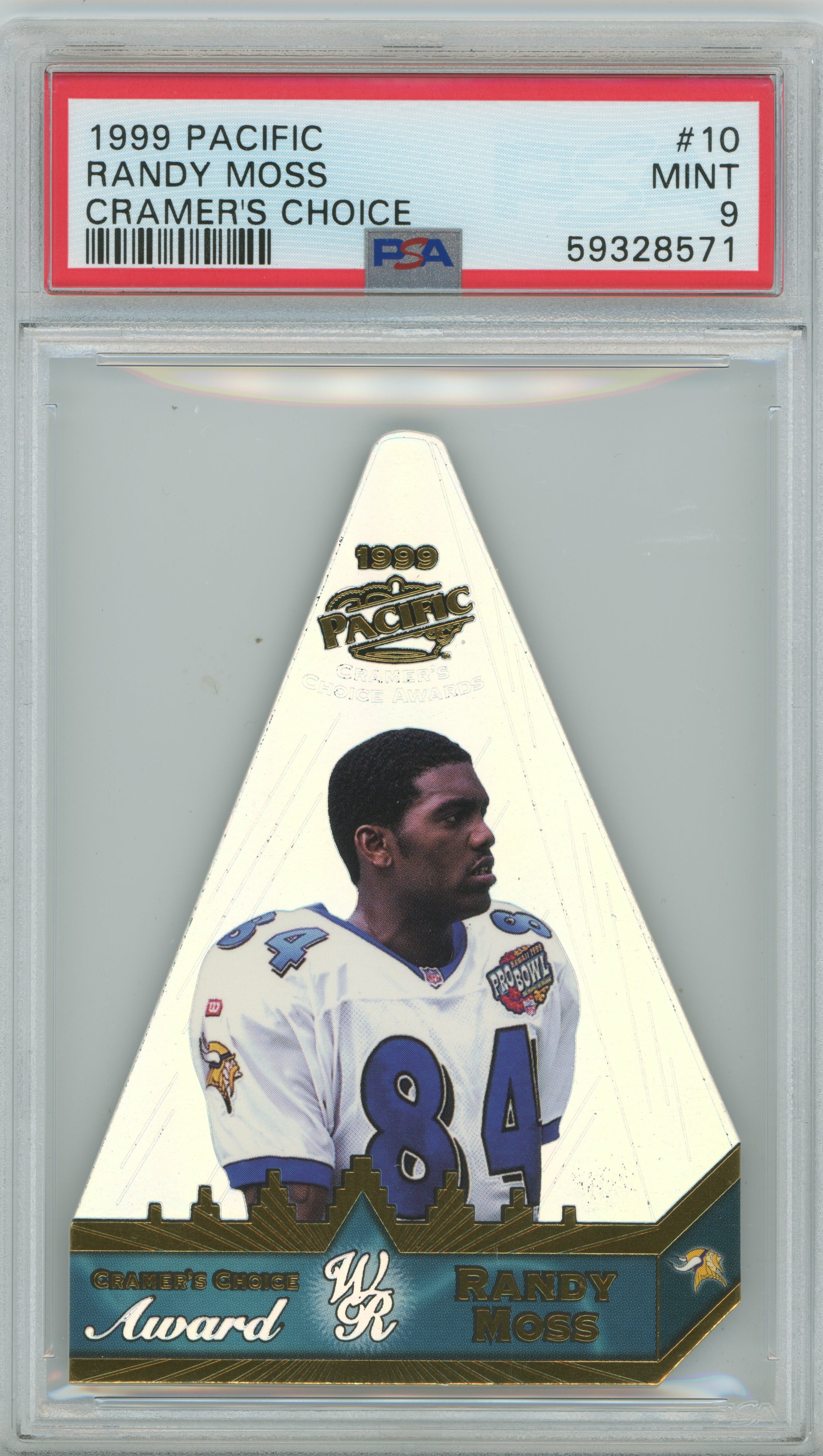 1999 Pacific Cramer's Choice Randy Moss PSA 9