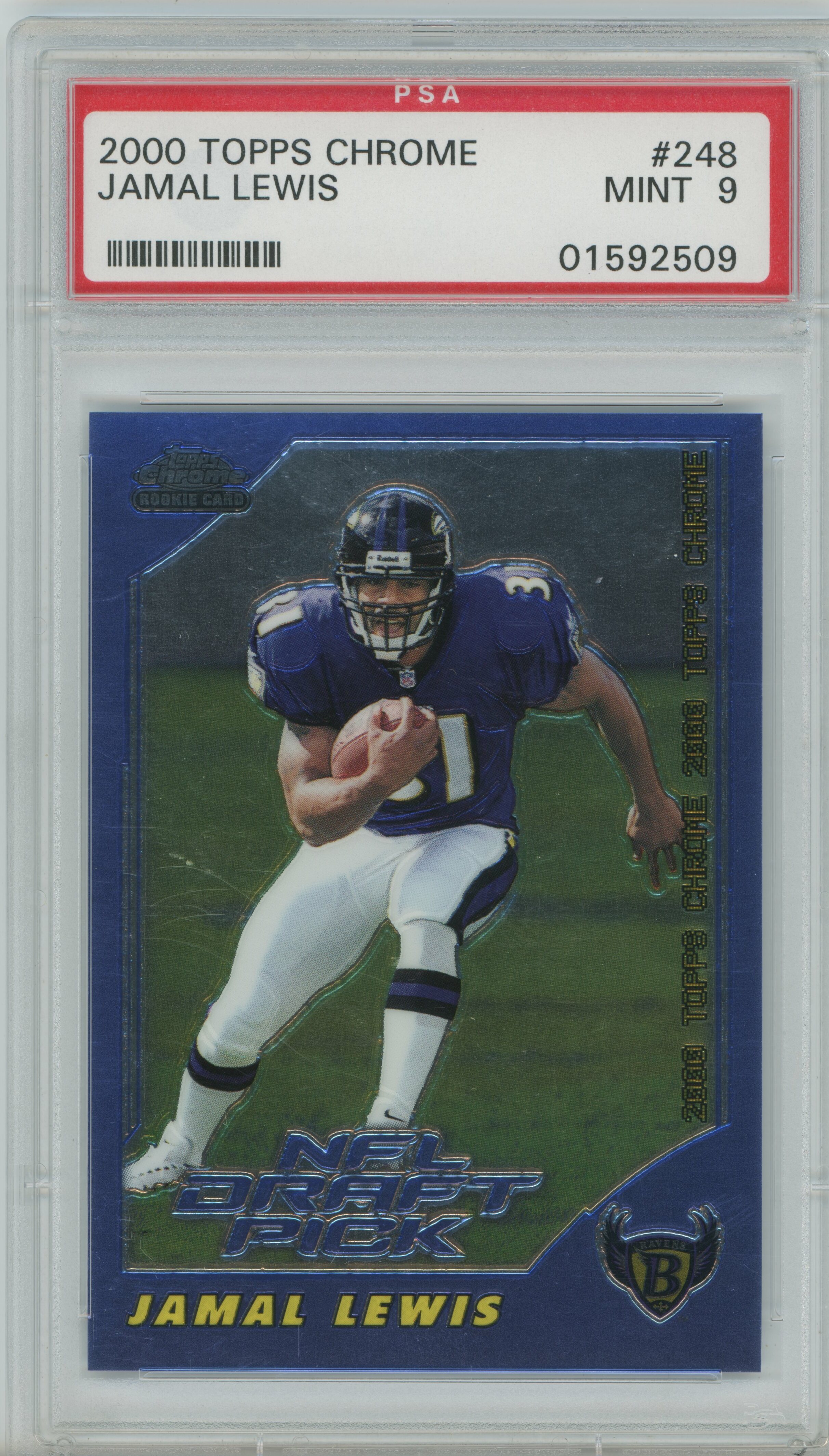 2000 Topps Chrome Jamal Lewis PSA 9