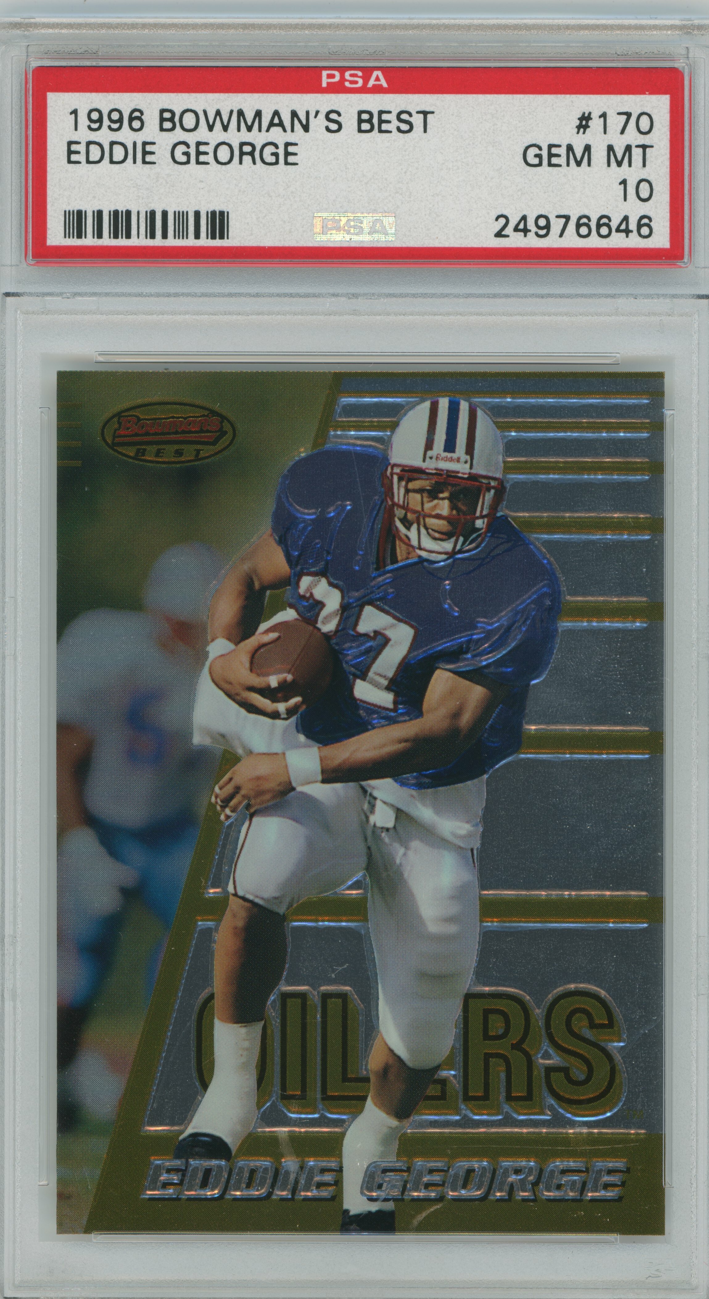 1996 Bowman's Best Eddie George PSA 10