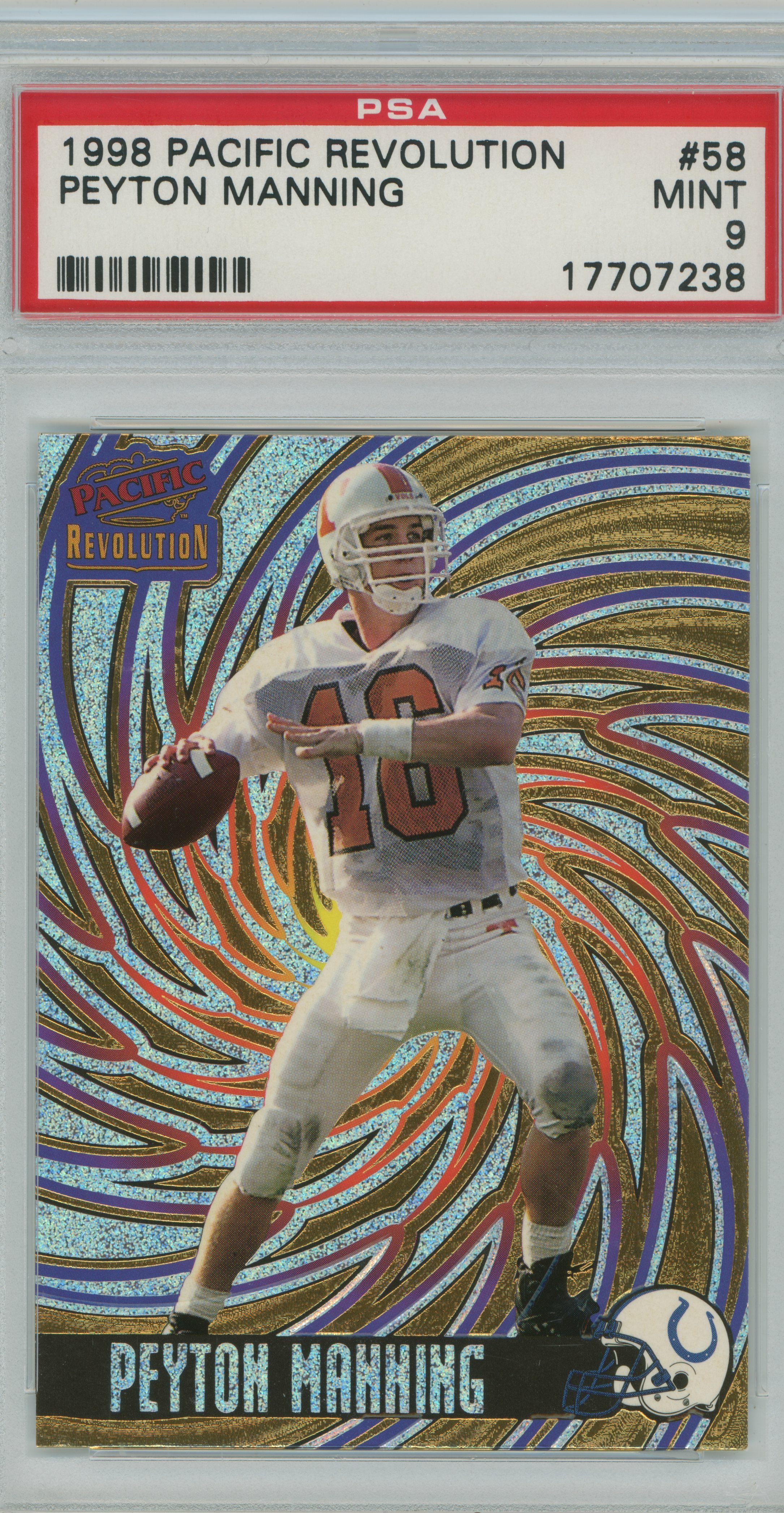 1998 Revolution RC Peyton Manning PSA 9