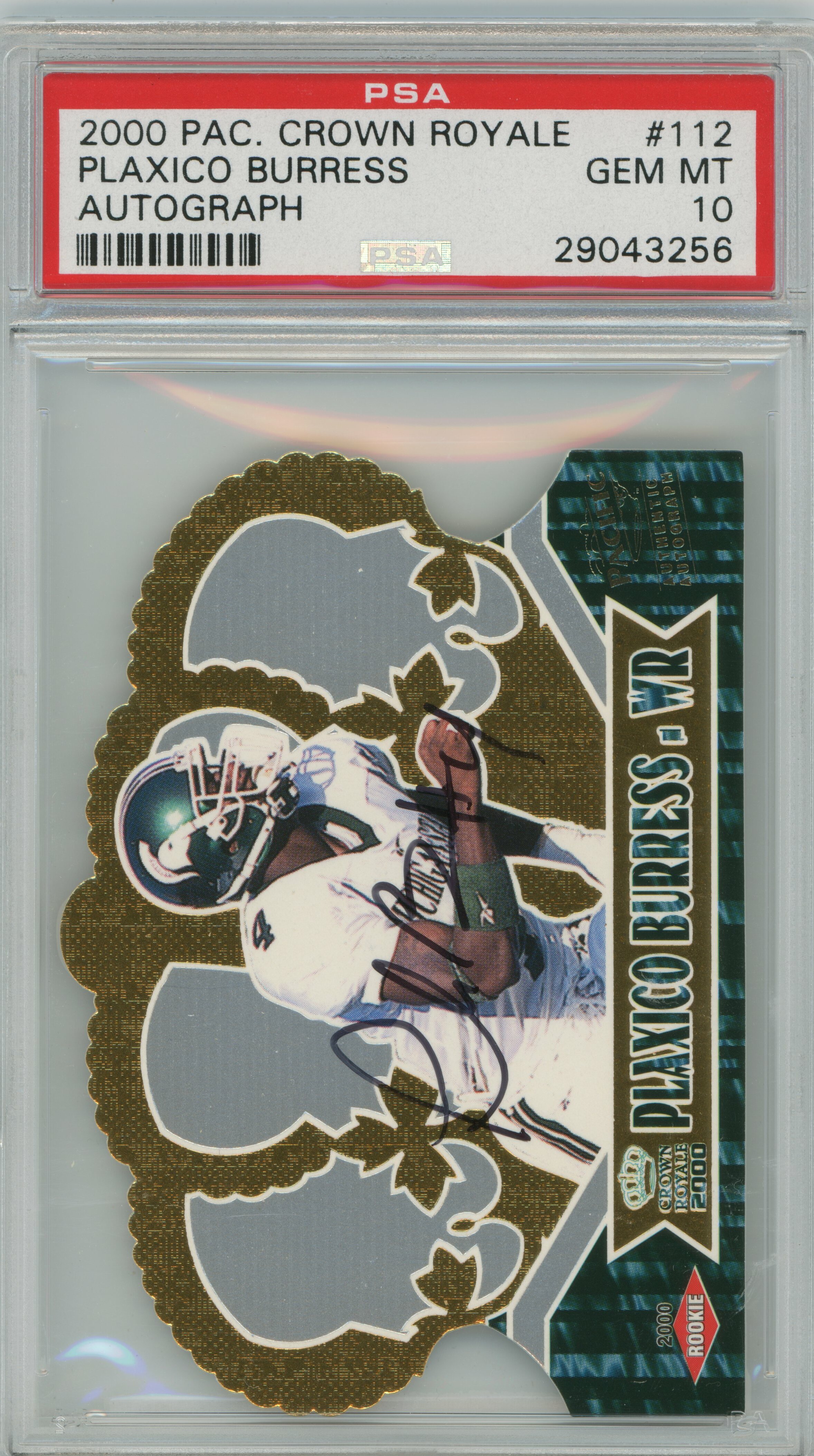 2000 Crown Royale Auto RC Plaxico Burress PSA 10