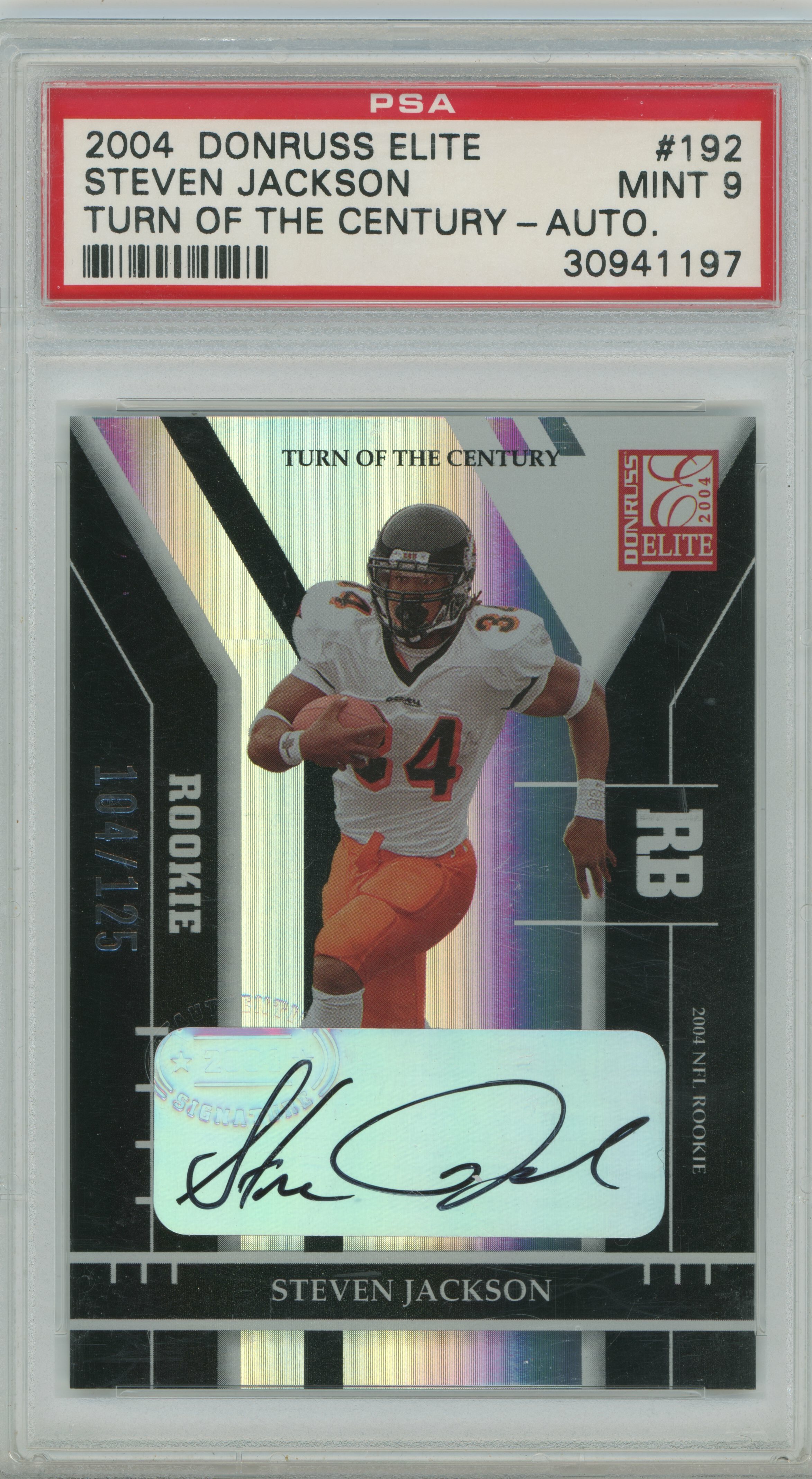 2004 Elite Turn of the Century Auto Steven Jackson PSA 9