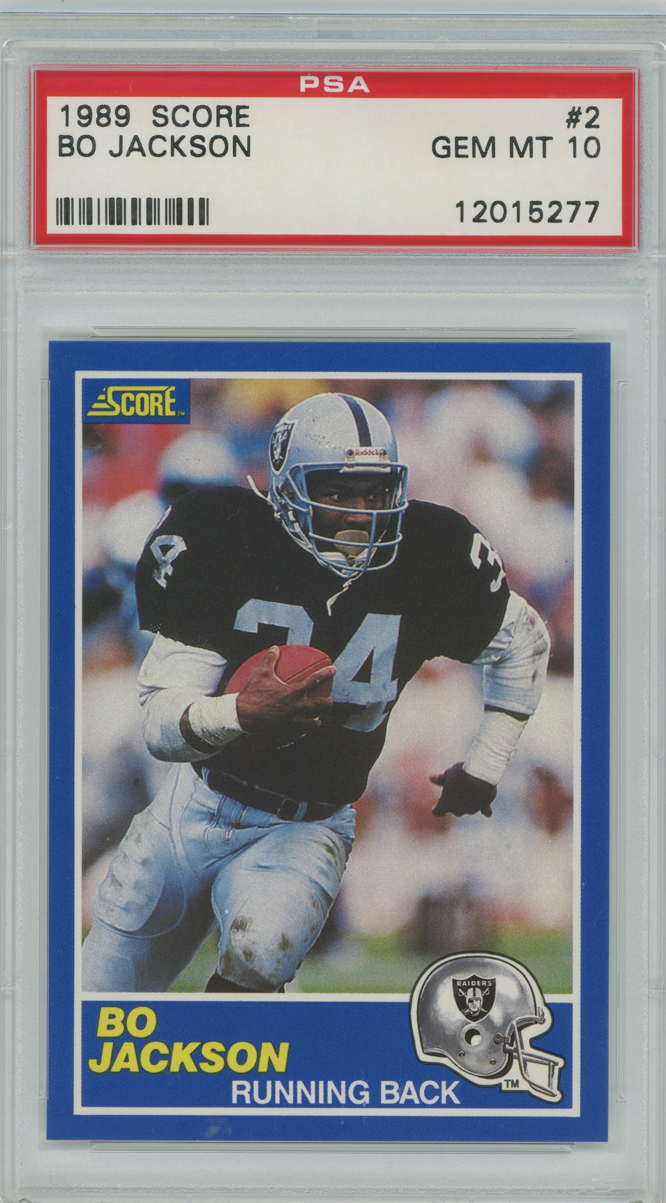 1989 Score RC Bo Jackson PSA 10