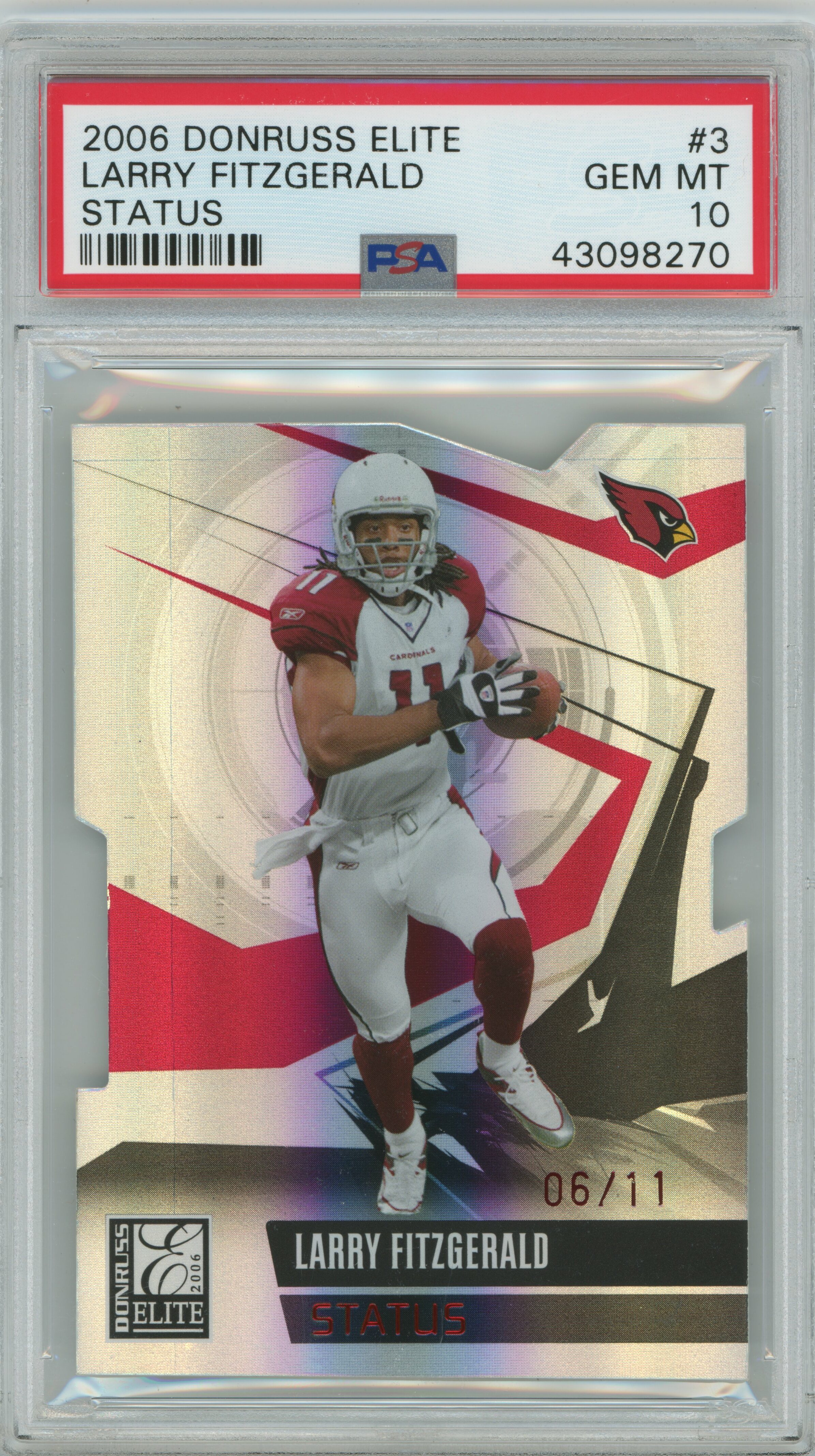 2006 Elite Status Larry Fitzgerald PSA 10