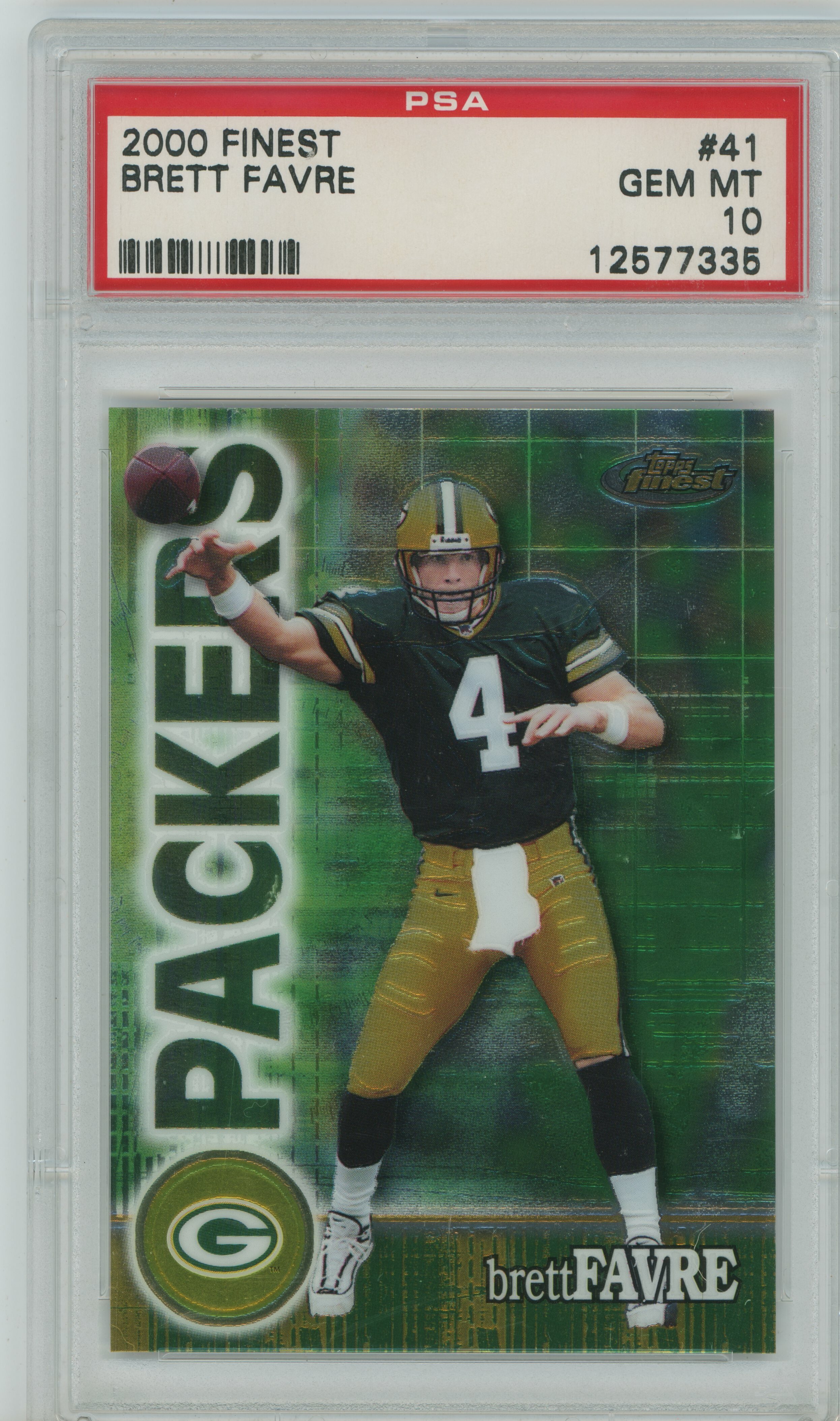 2000 Finest Brett Favre PSA 10