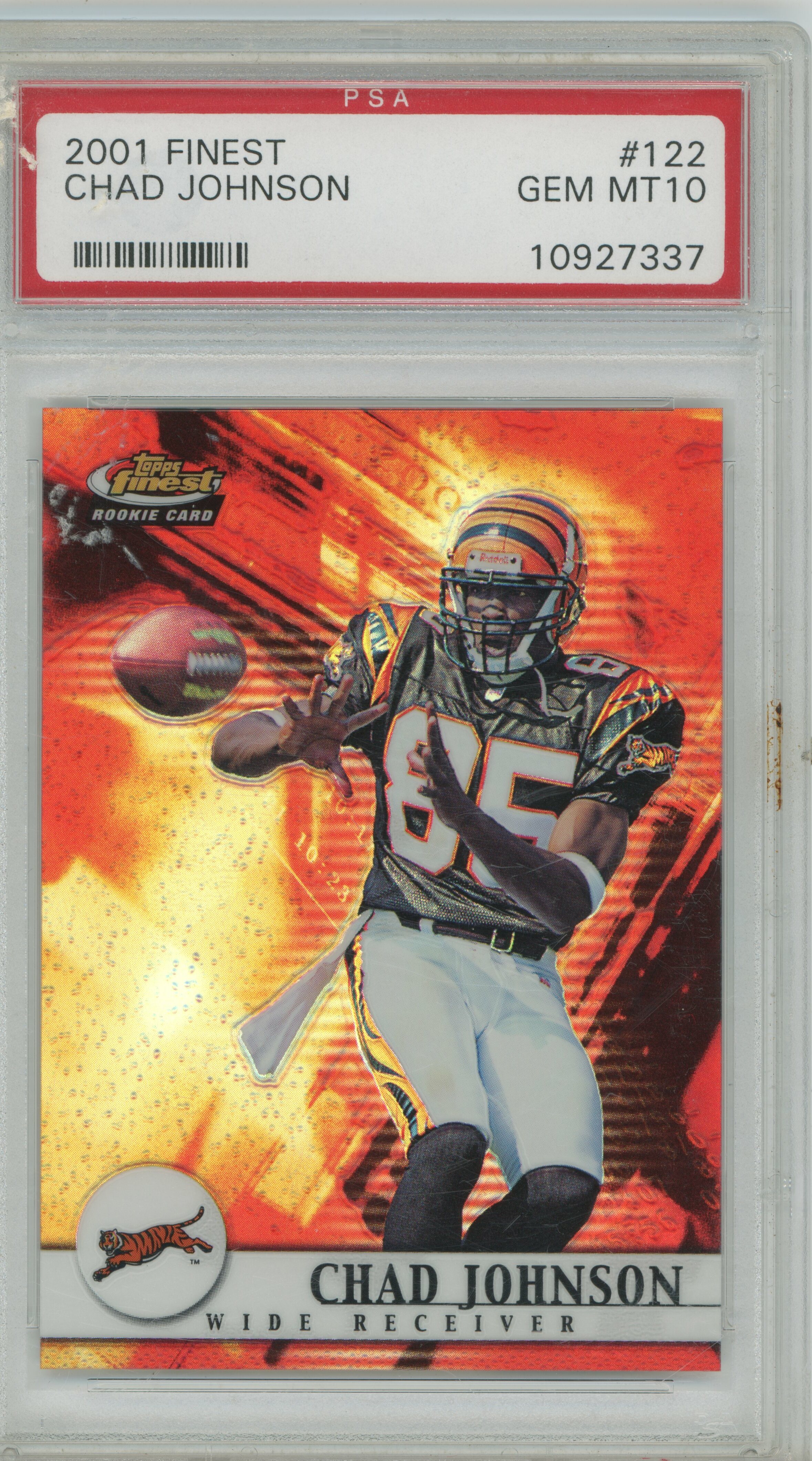 2001 Finest Chad Johnson PSA 10