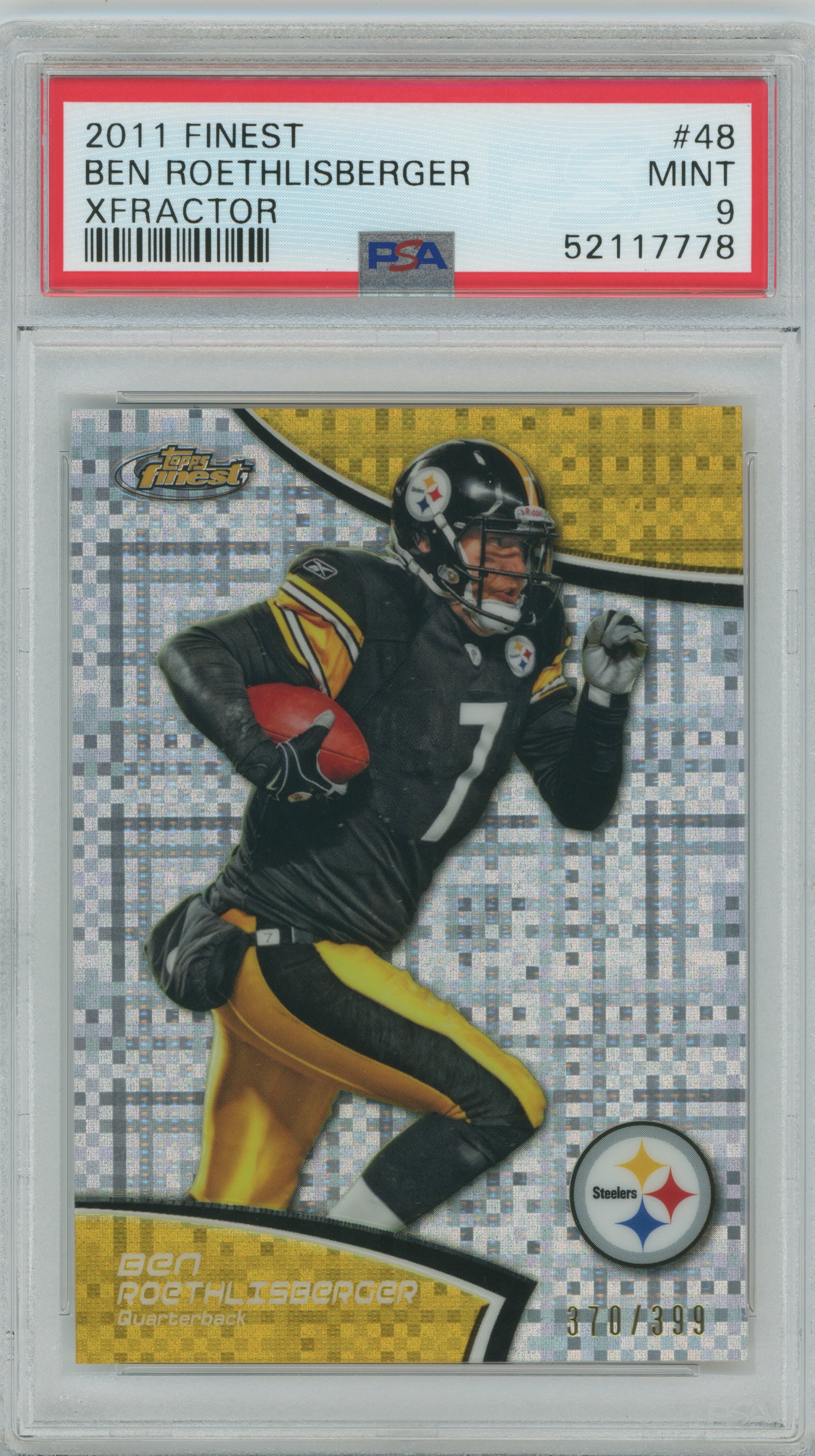 2011 Finest Xfractor Ben Roethlisberger PSA 9