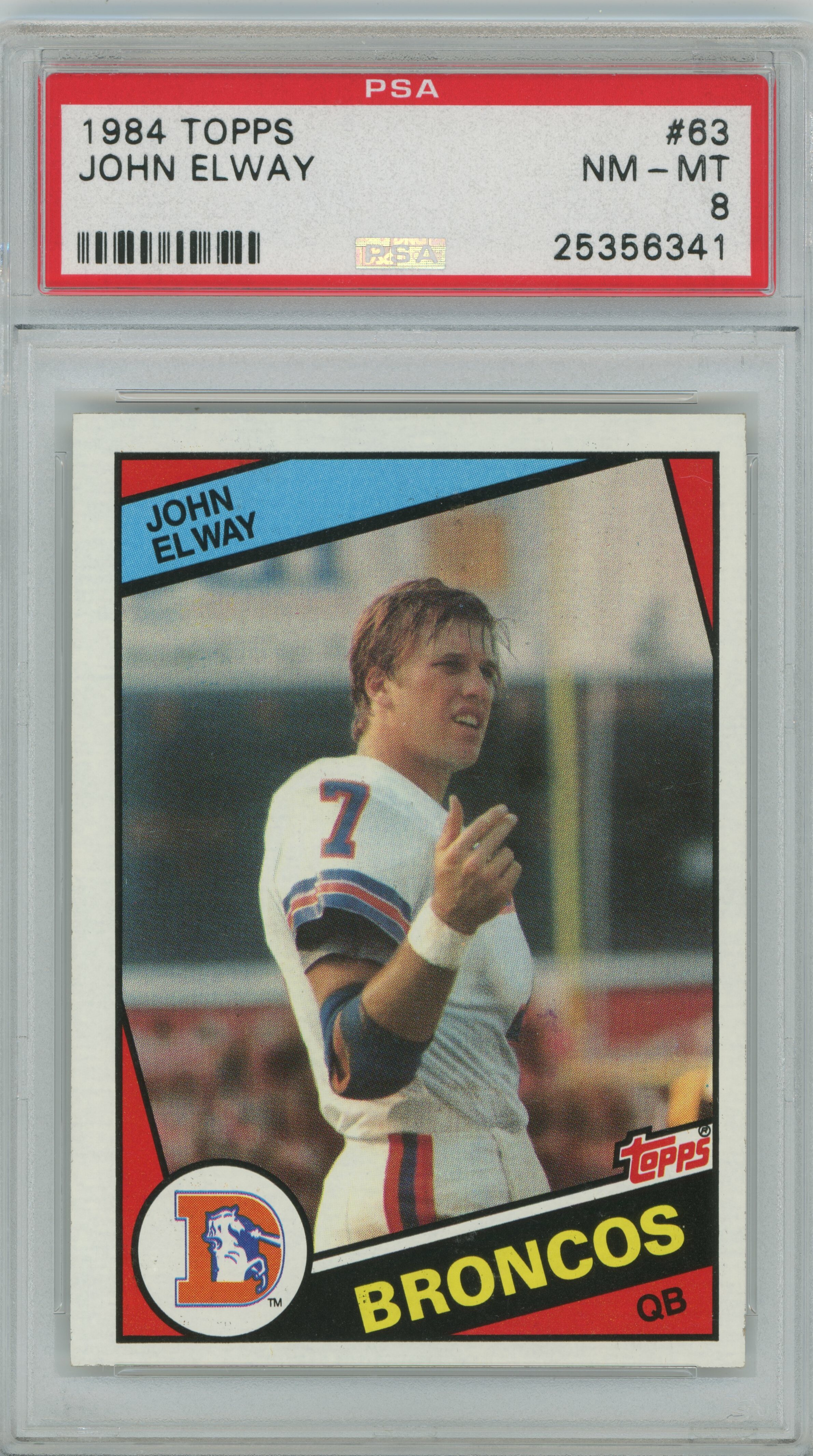 1984 Topps John Elway PSA 8