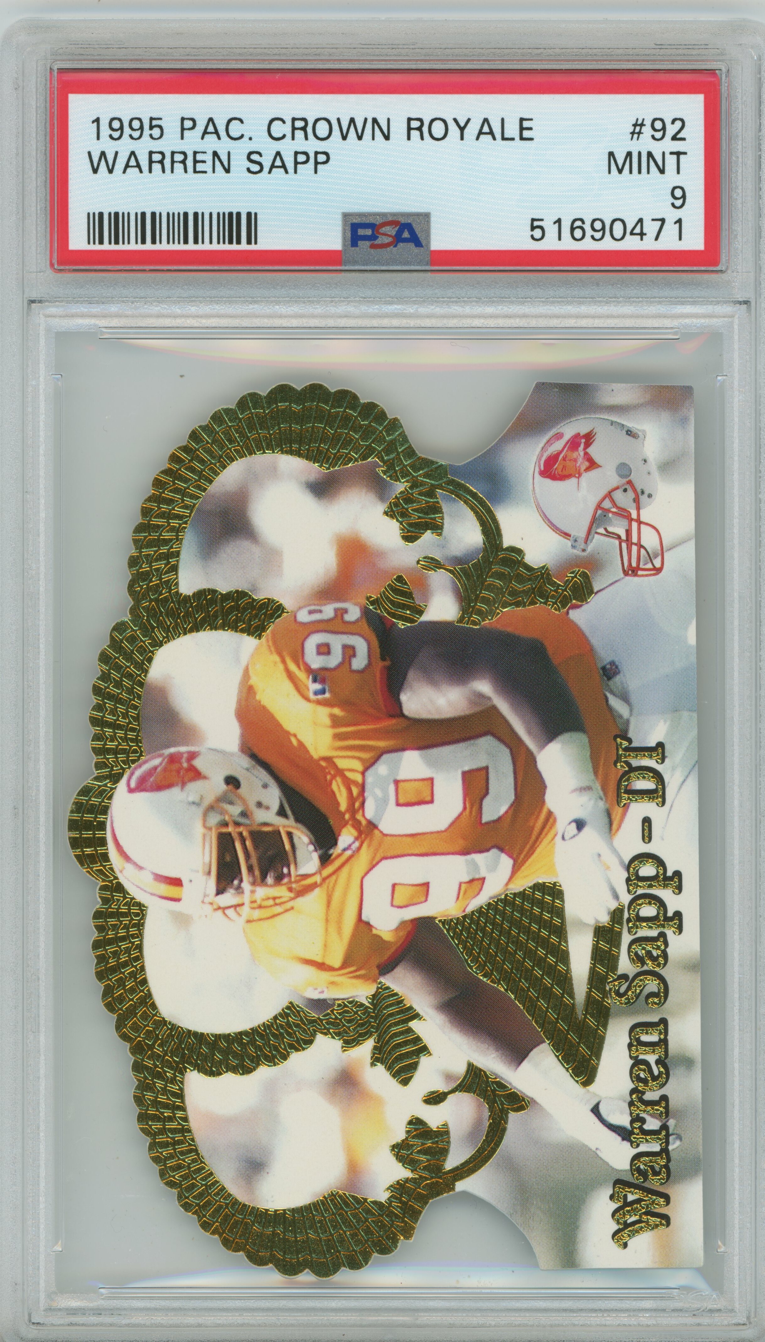 1995 Crown Royale RC Warren Sapp PSA 9