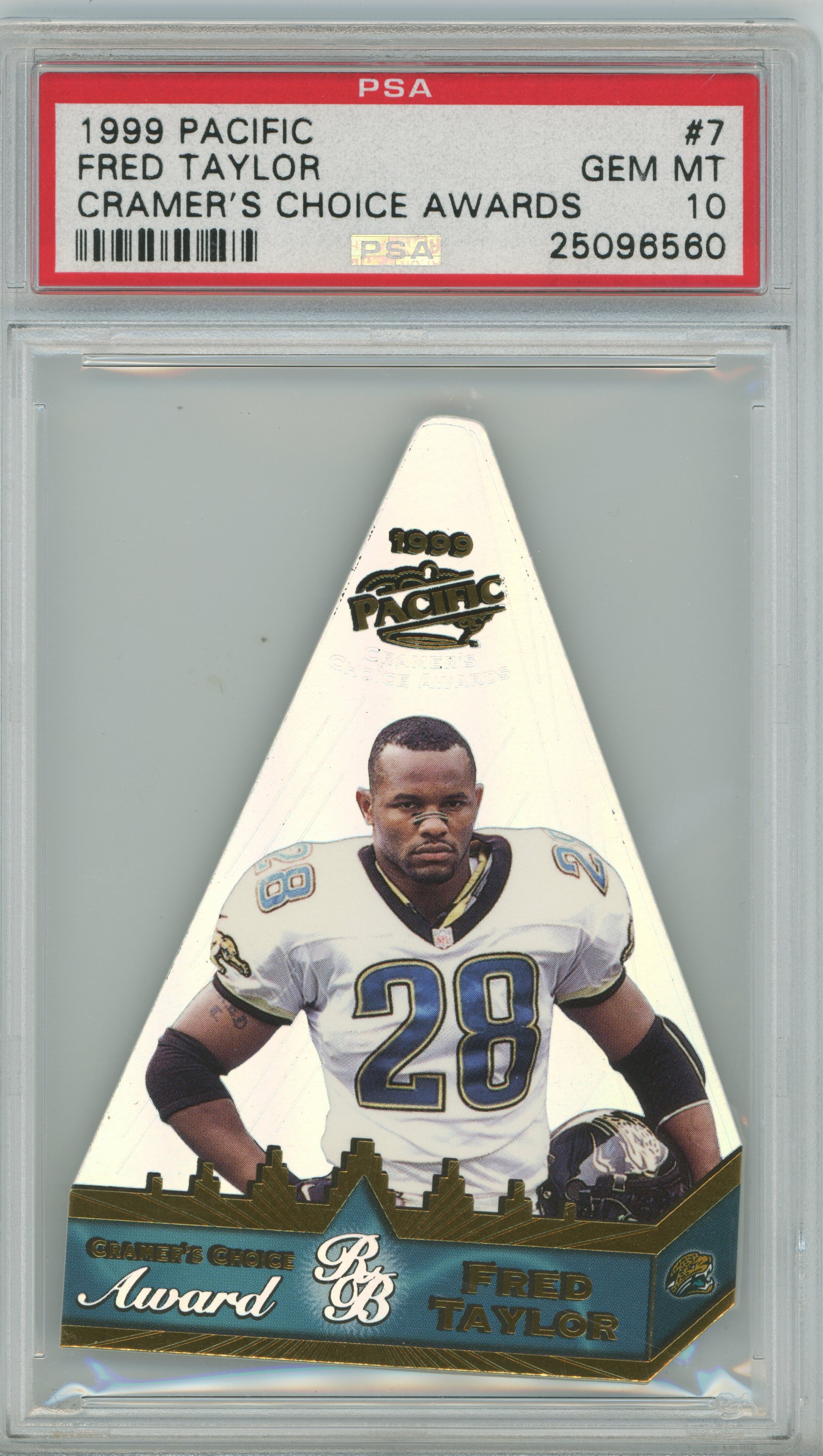 1999 Pacific Cramer's Choice Awards Fred Taylor PSA 10