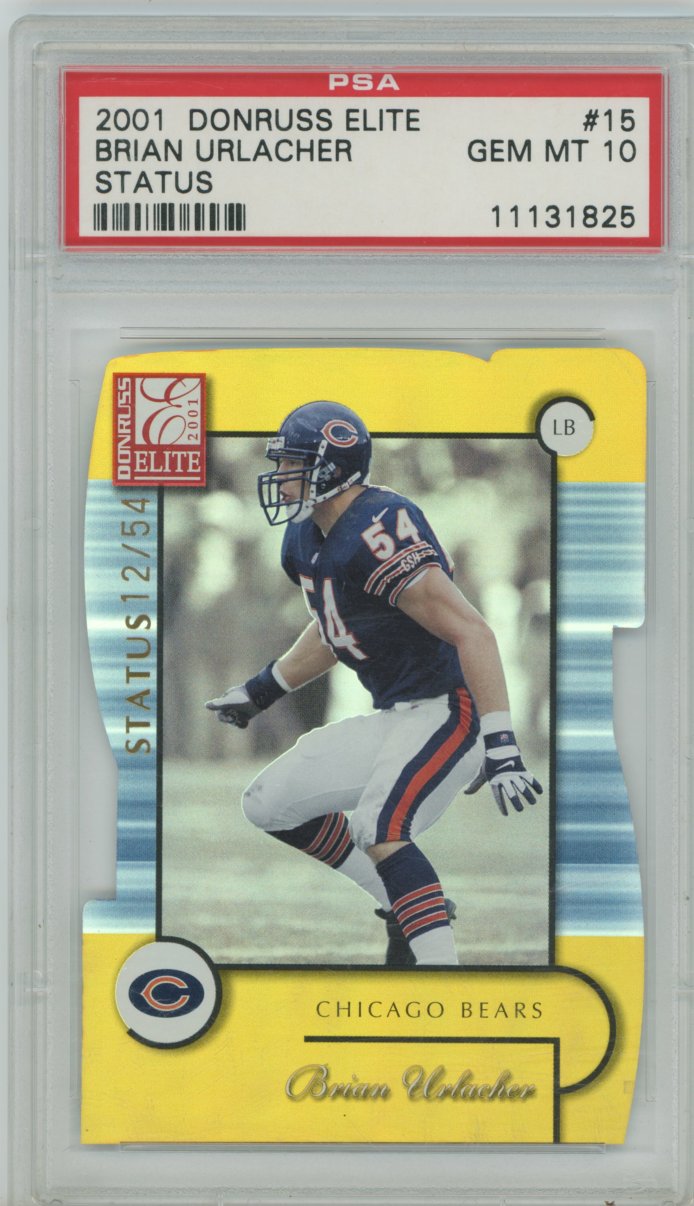 2001 Donruss Elite Status Brian Urlacher PSA 10