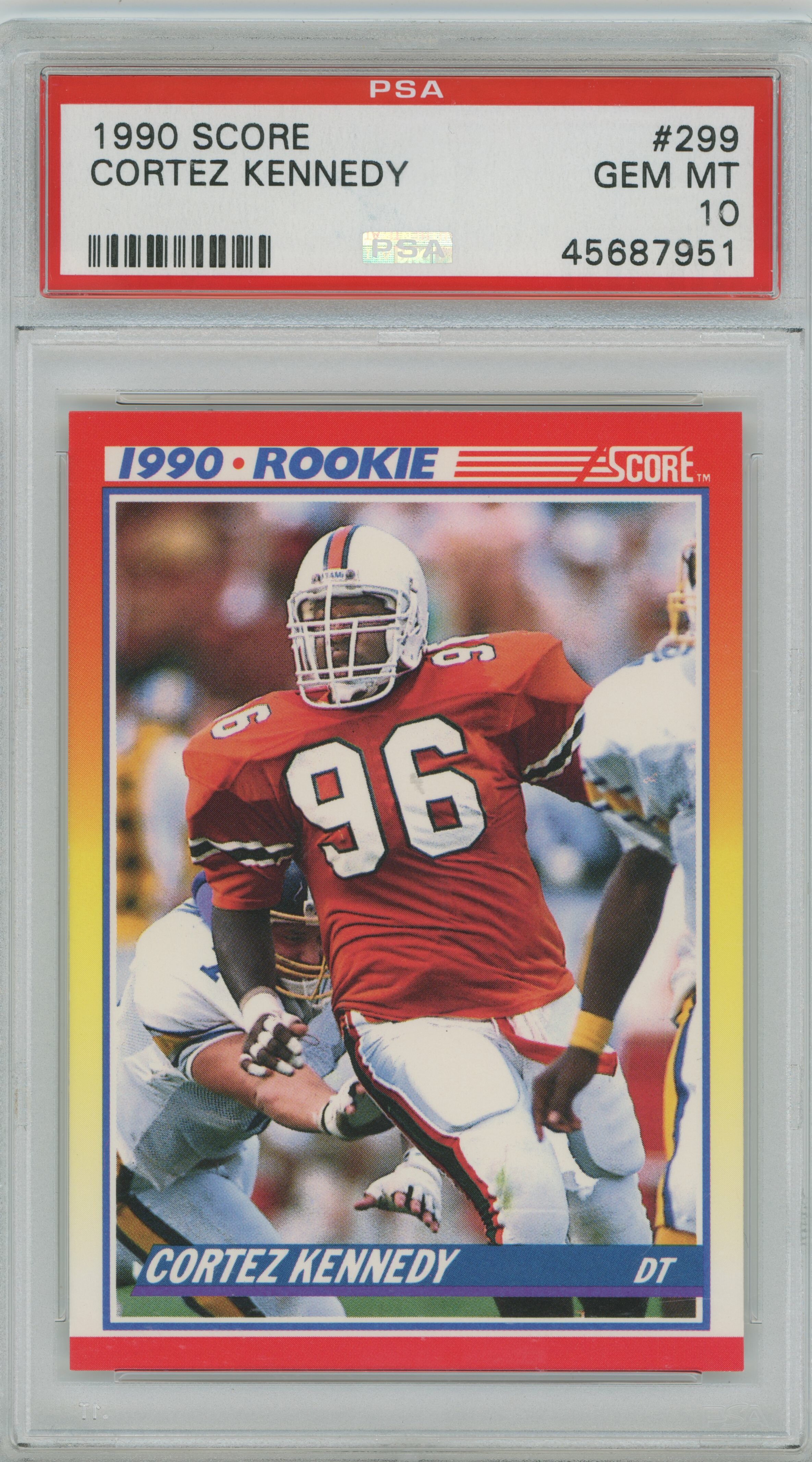 1990 Score RC Cortez Kennedy PSA 10