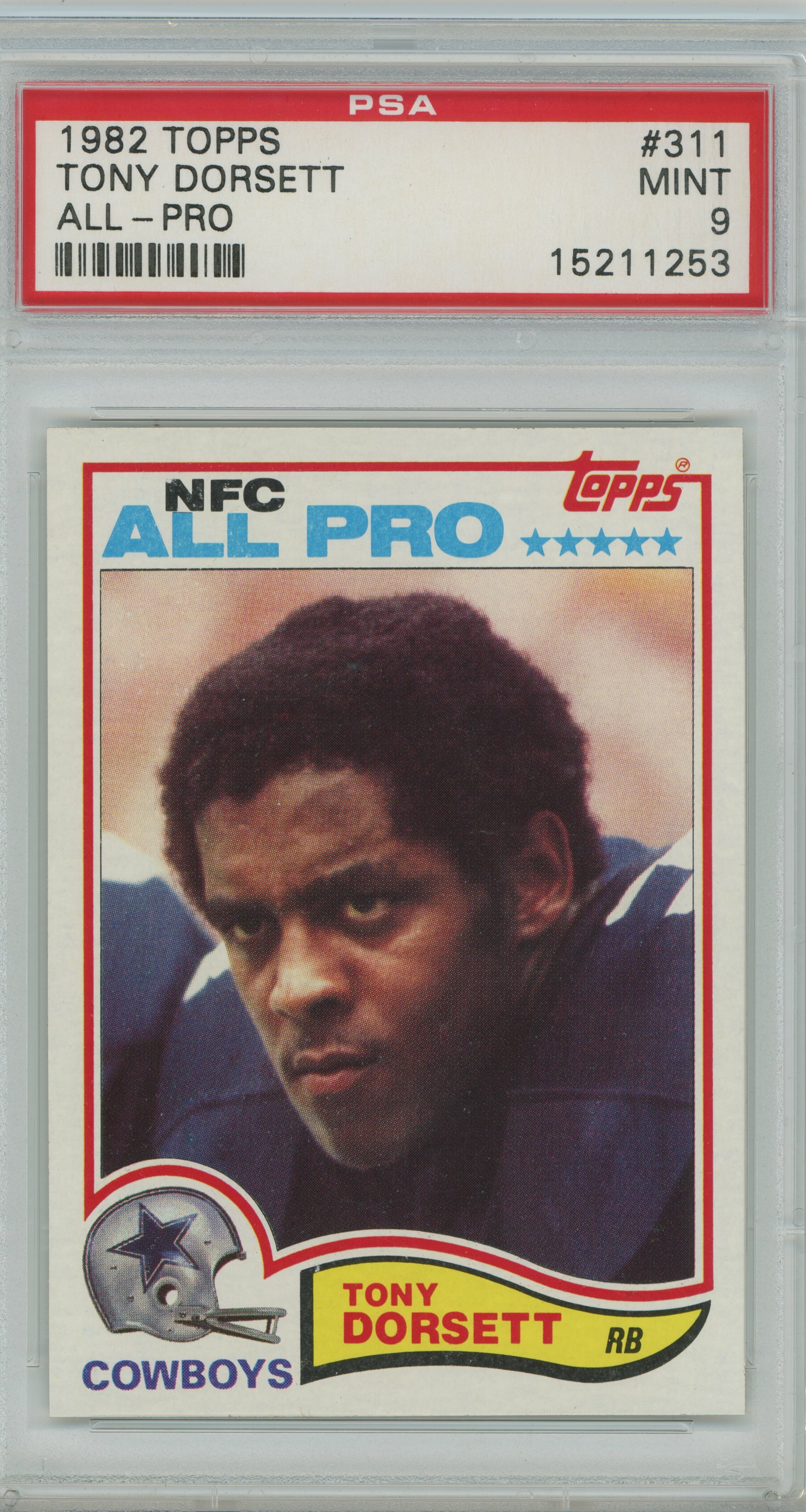 1982 Topps All-Pro Tony Dorsett PSA 9