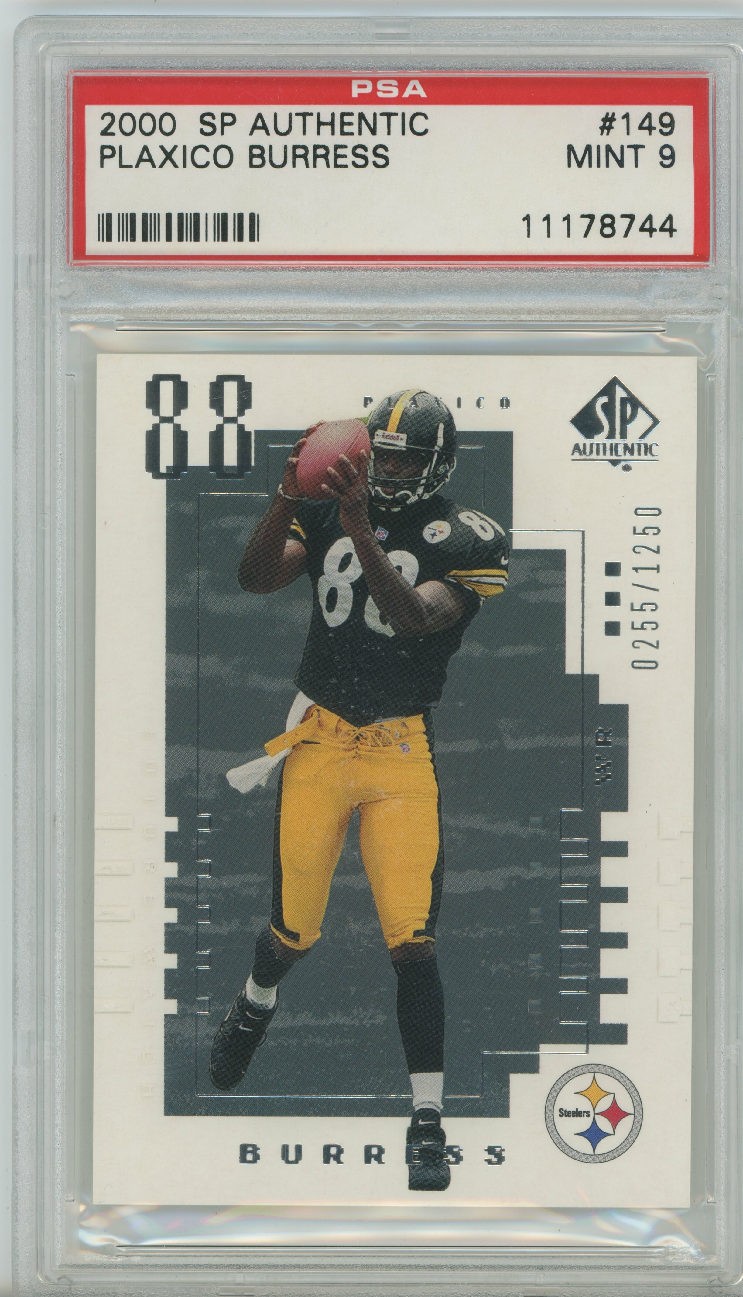 2000 SP Authentic RC Plaxico Burress PSA 9