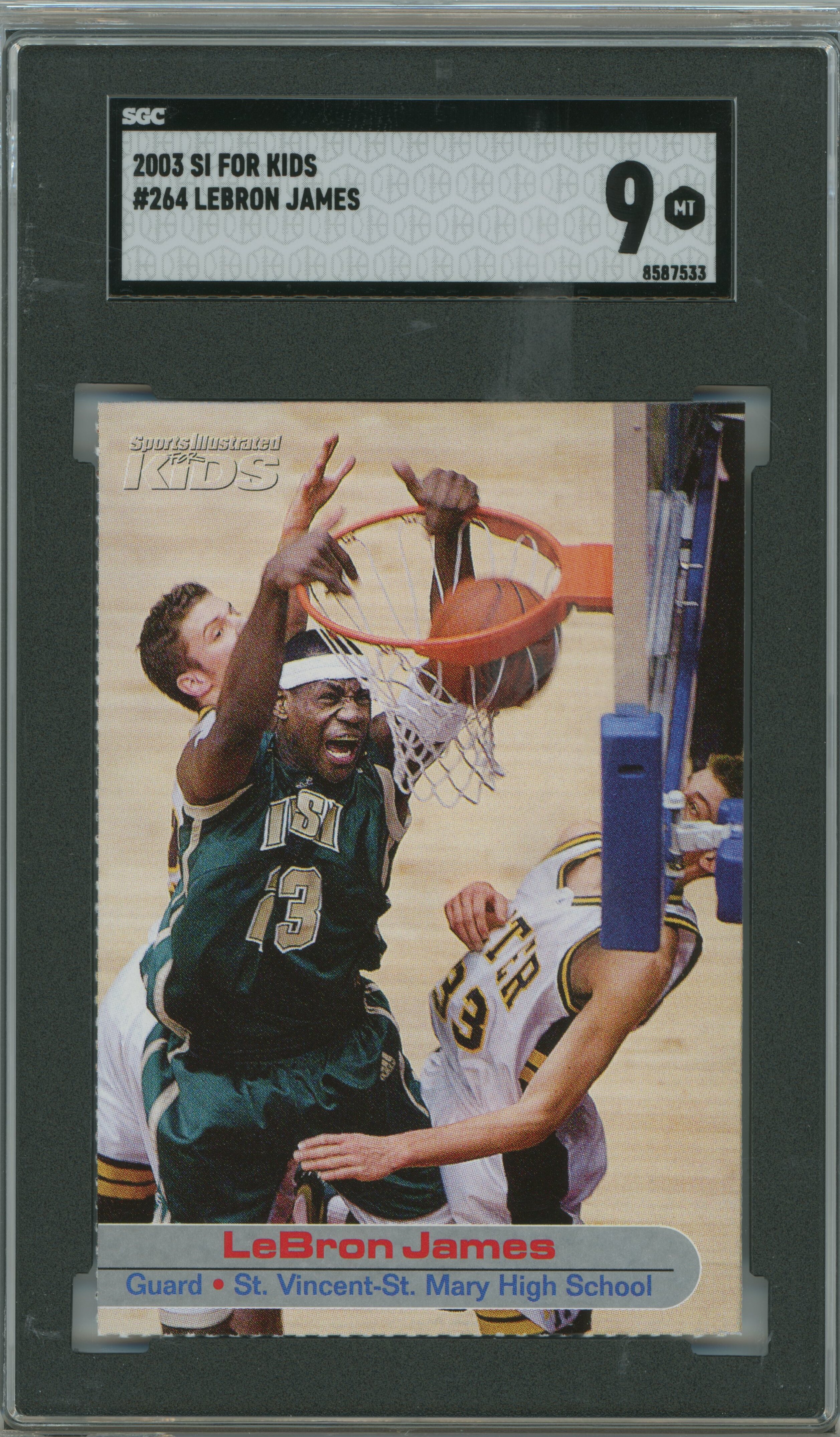 2003 SI for Kids LeBron James SGC 9