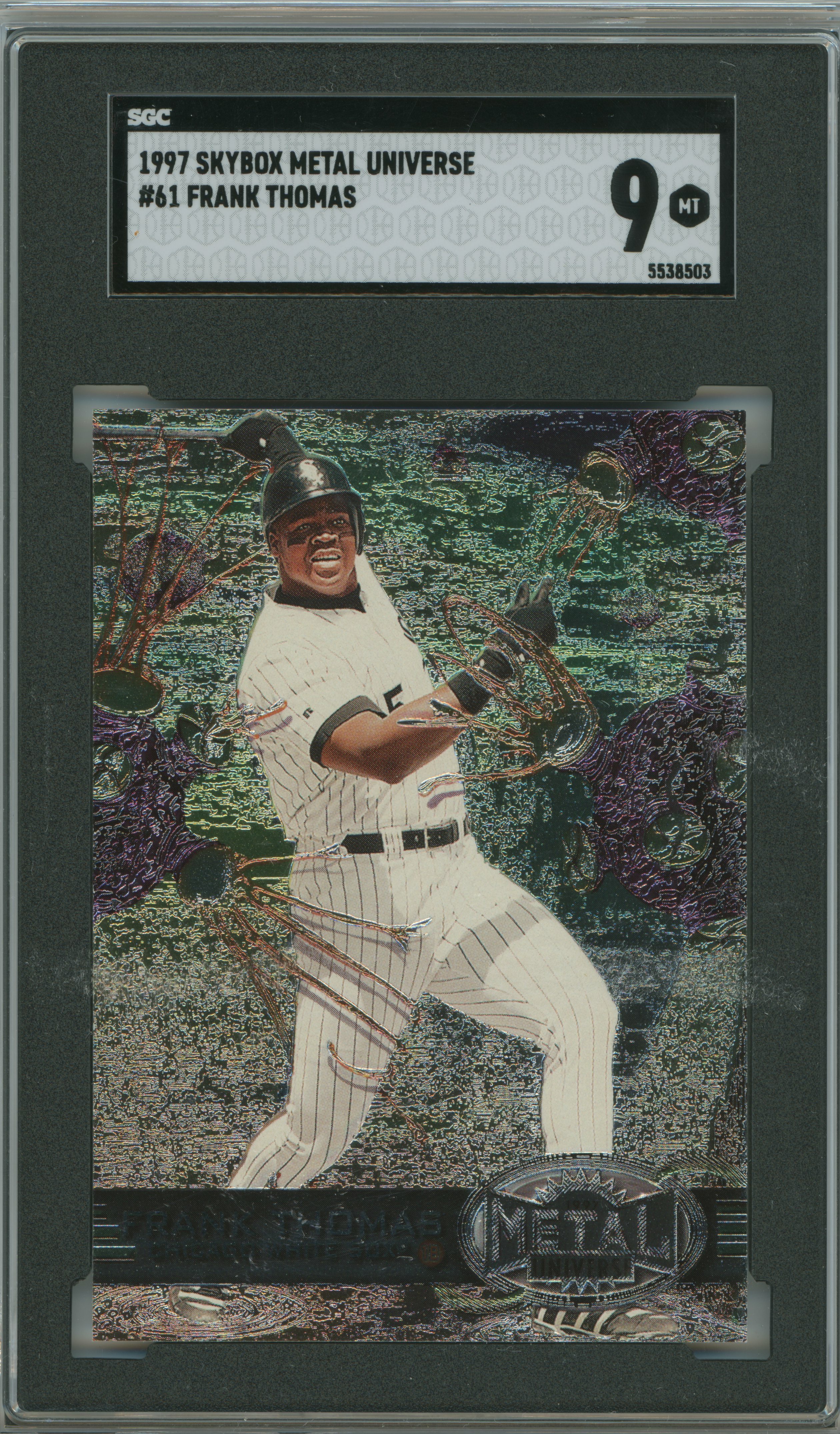 1997 Metal Universe Frank Thomas SGC 9