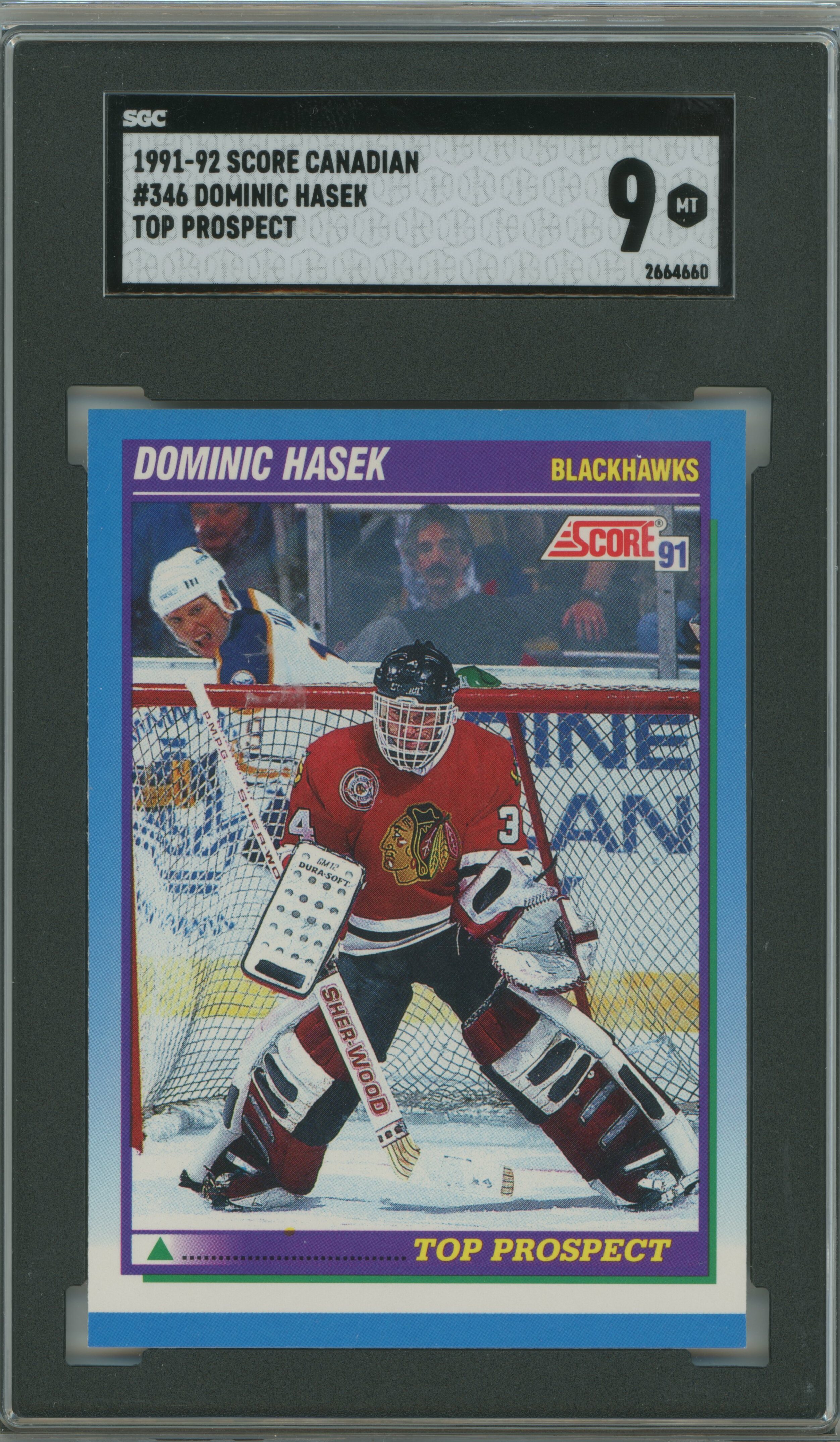 1991-92 Score Canadian RC Dominik Hasek SGC 9