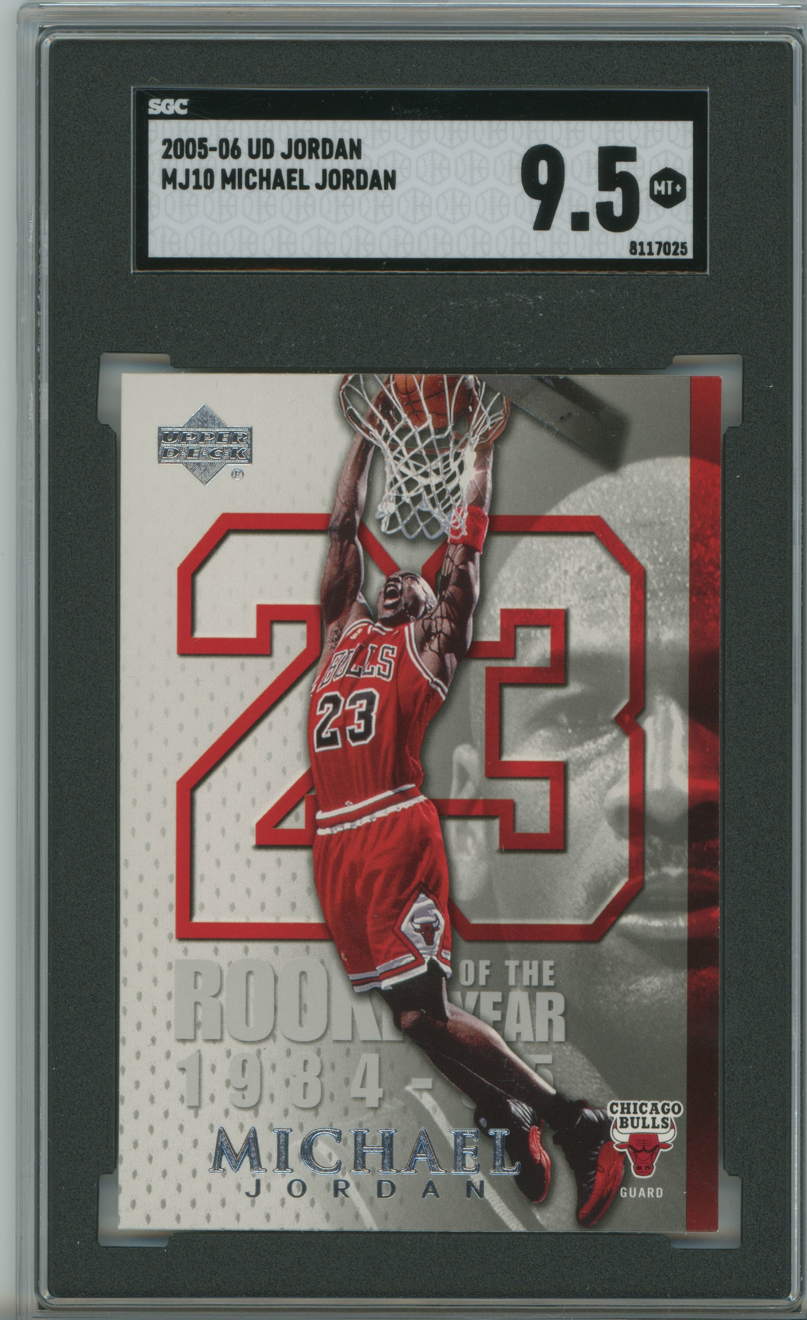 2005-06 Upper Deck Jordan MJ10 SGC 9.5