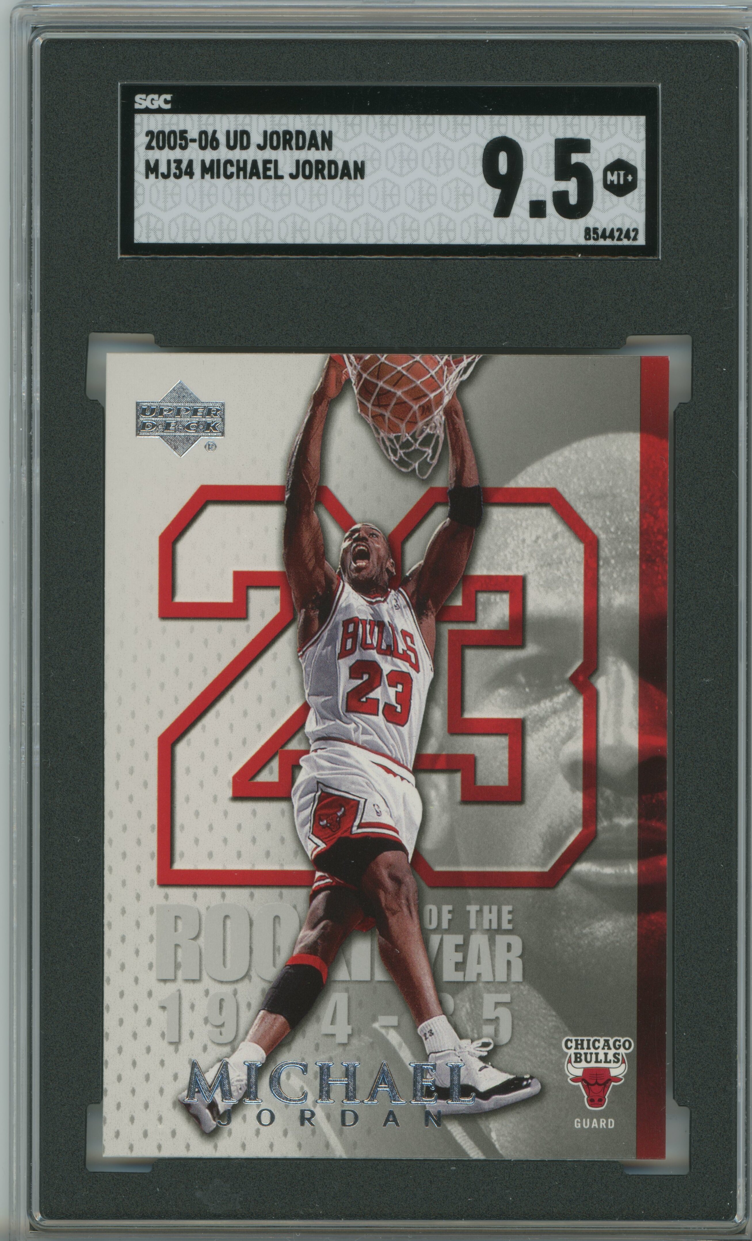 2005-06 Upper Deck Jordan MJ34 SGC 9.5