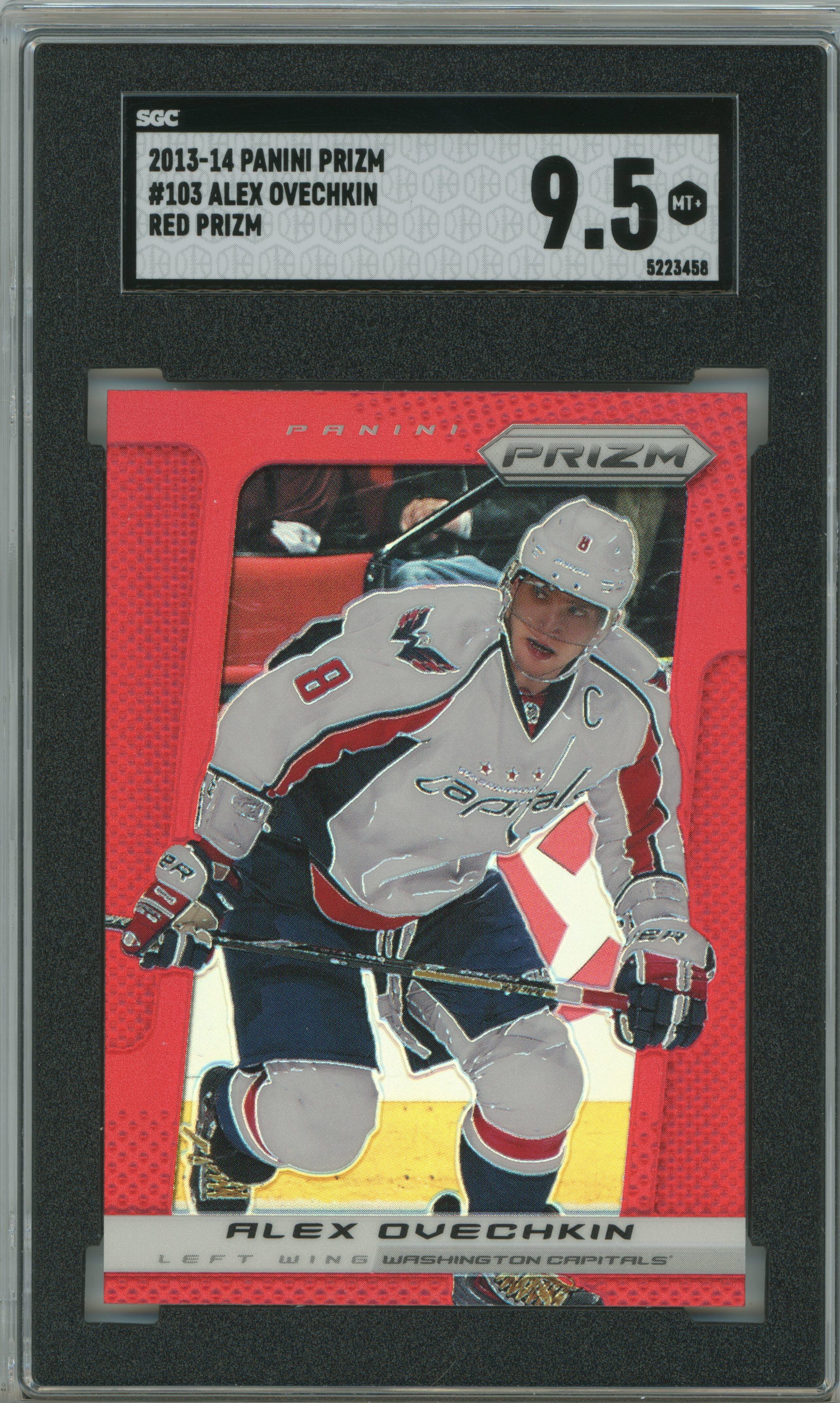 2013-14 Prizm Red Prizm Alex Ovechkin SGC 9.5