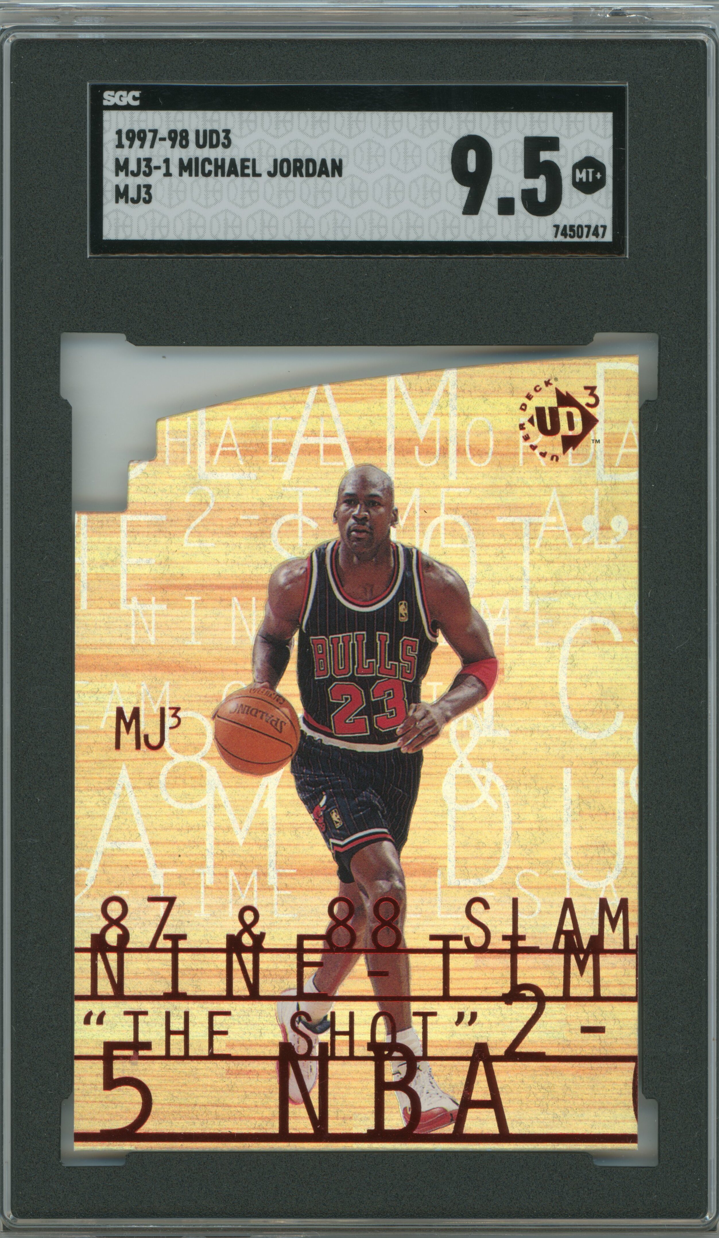 1997-98 UD3 MJ3 Michael Jordan SGC 9.5