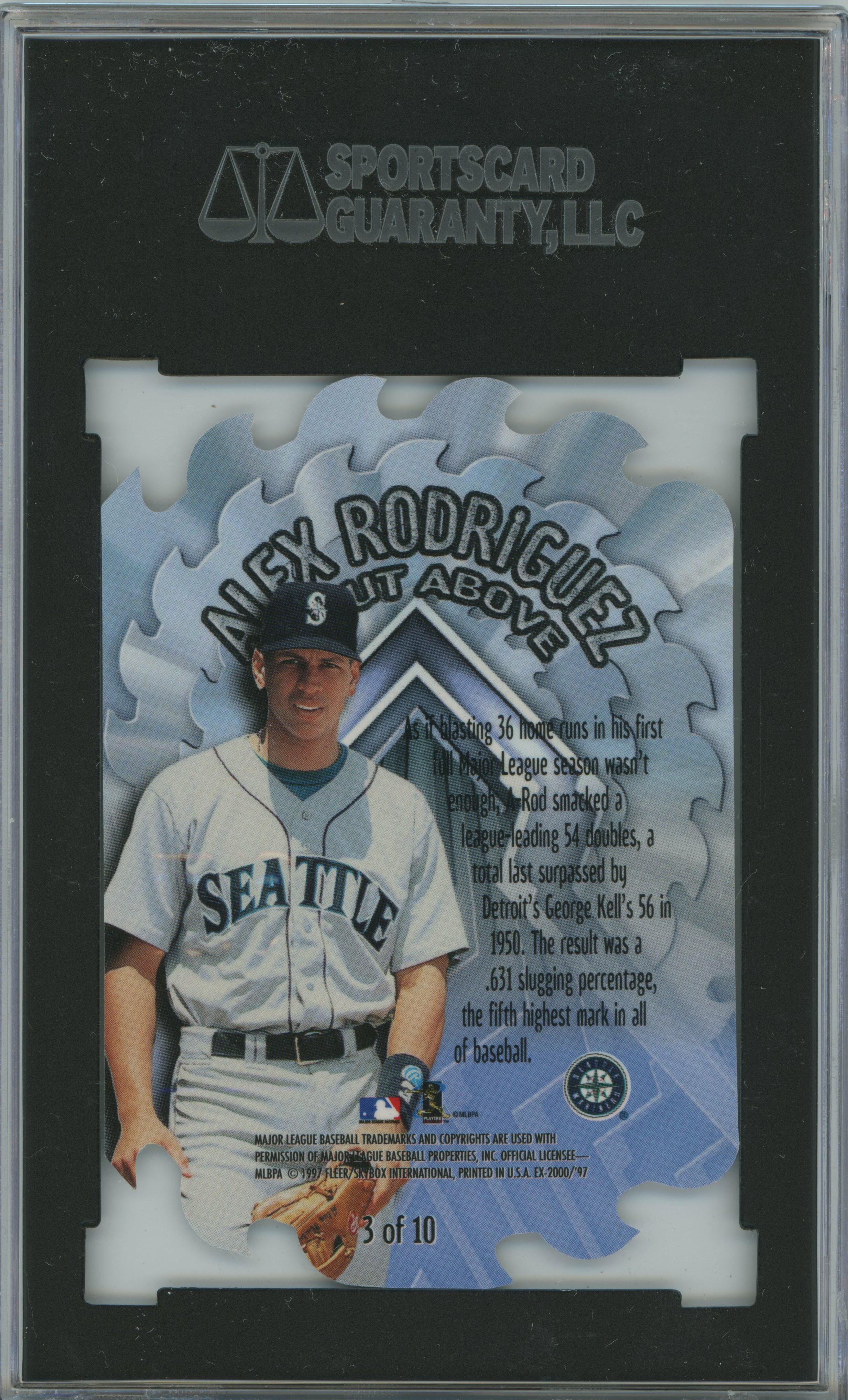 1997 E-X 2000 A Cut Above Alex Rodriguez SGC 9