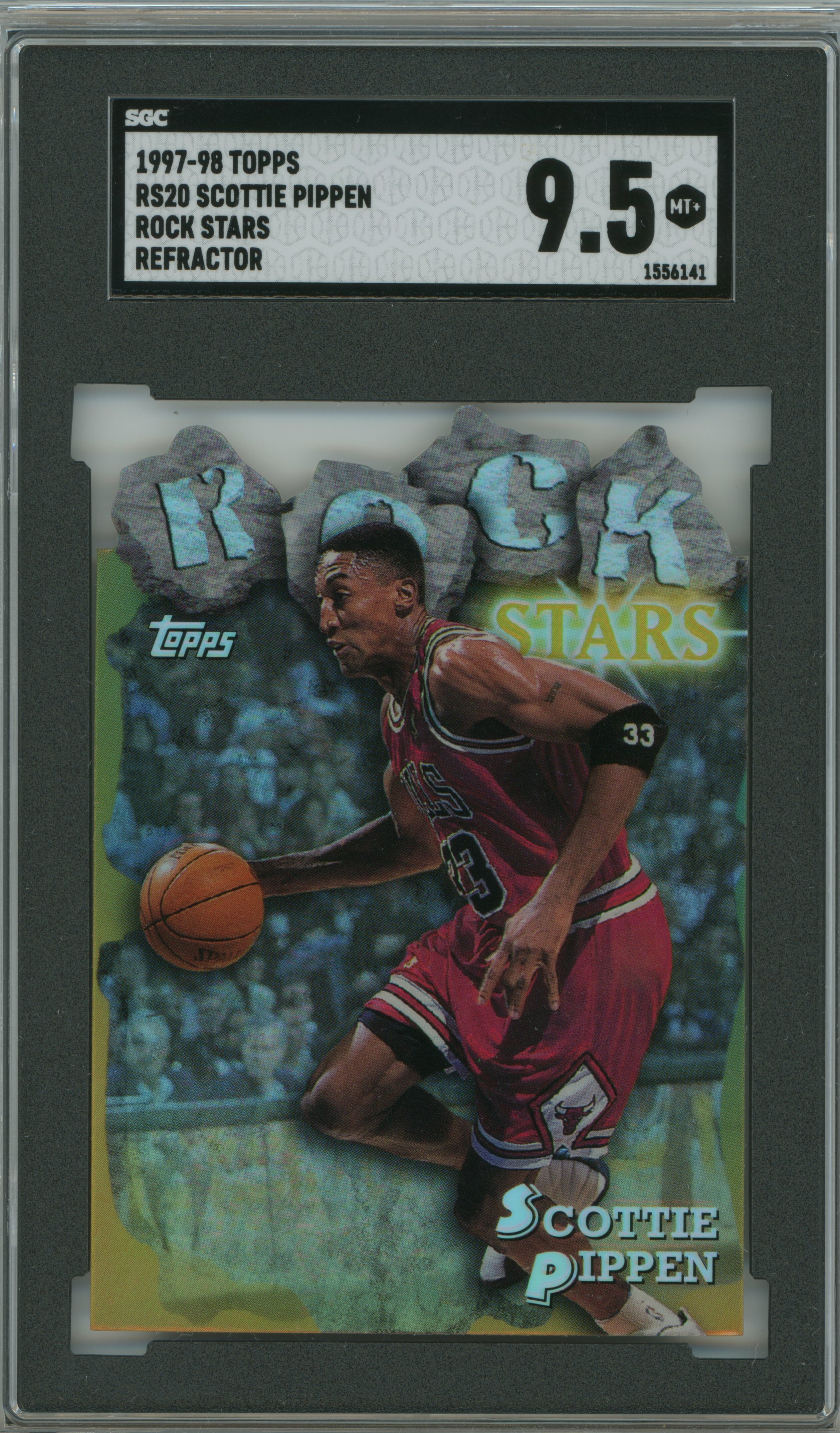 1997-98 Topps Rock Stars Refractor Scottie Pippen SGC 9.5