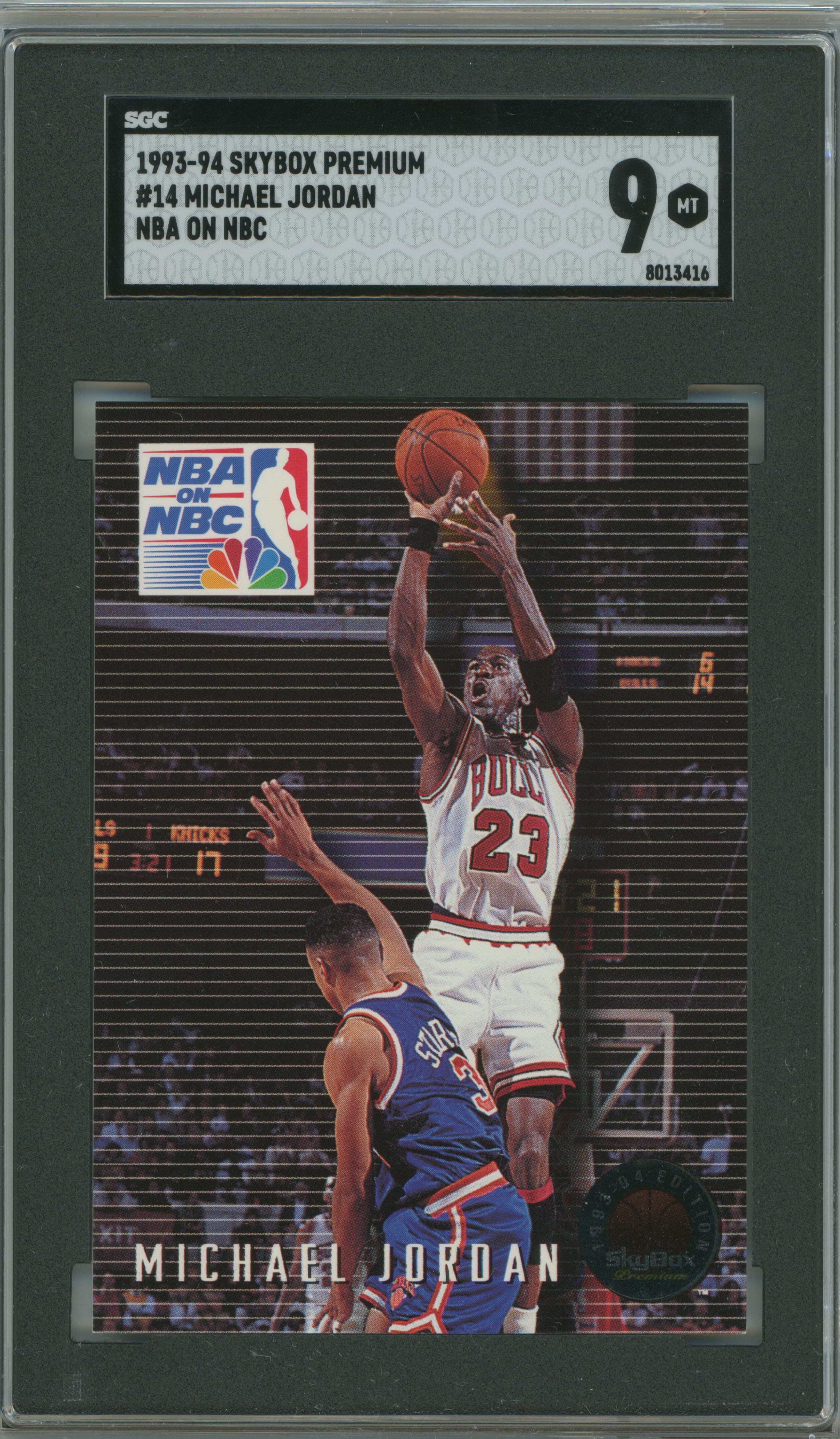 1993-94 Skybox Premium NBA on NBC Michael Jordan SGC 9