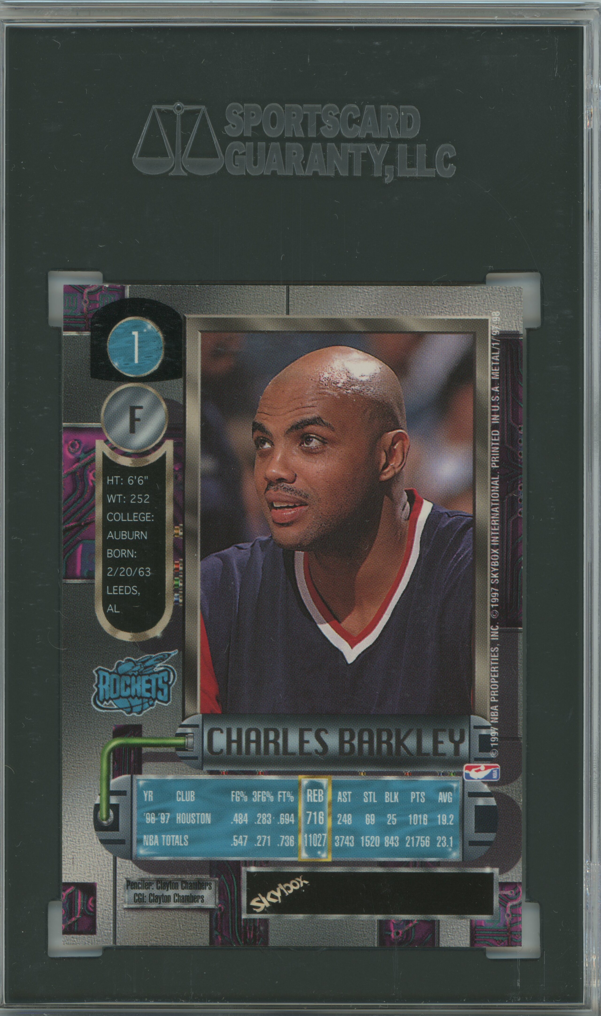 1997-98 Metal Universe Charles Barkley SGC 9